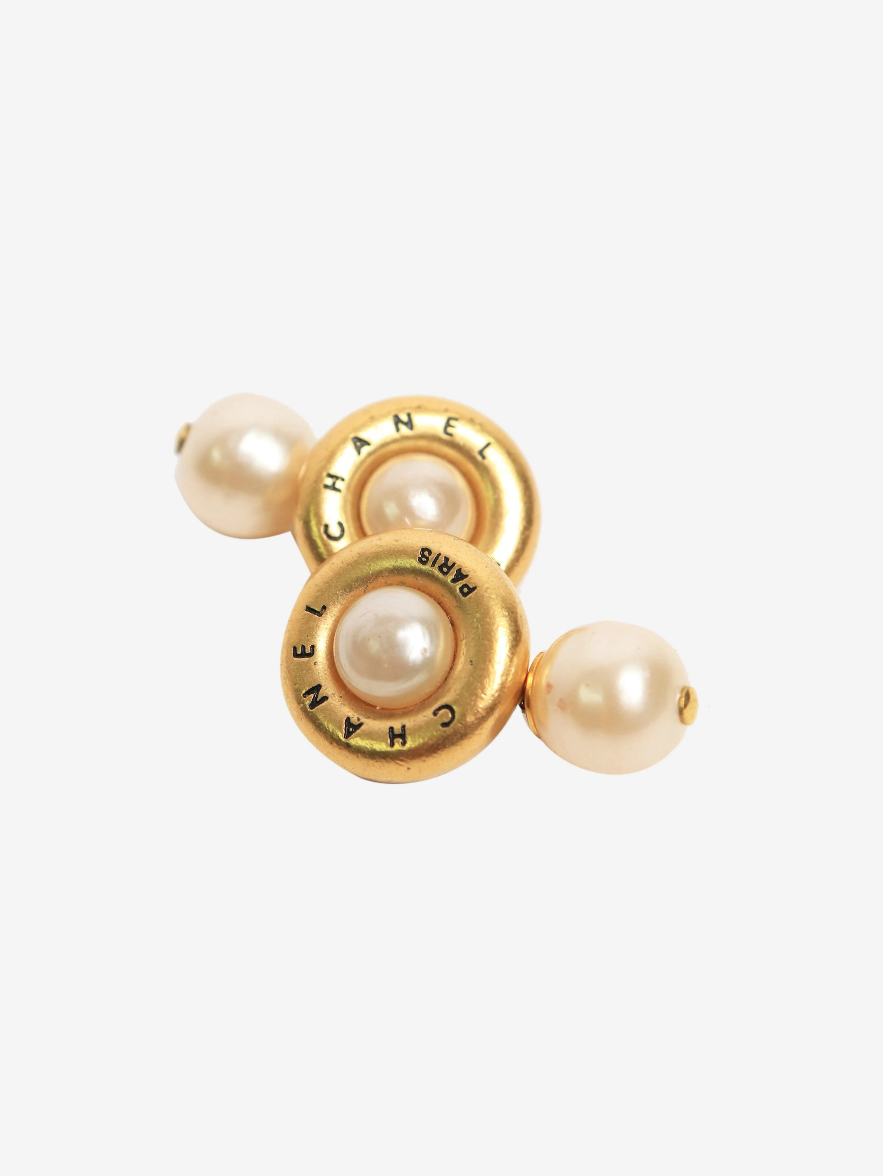 Gold pearl cuff links - Image 4