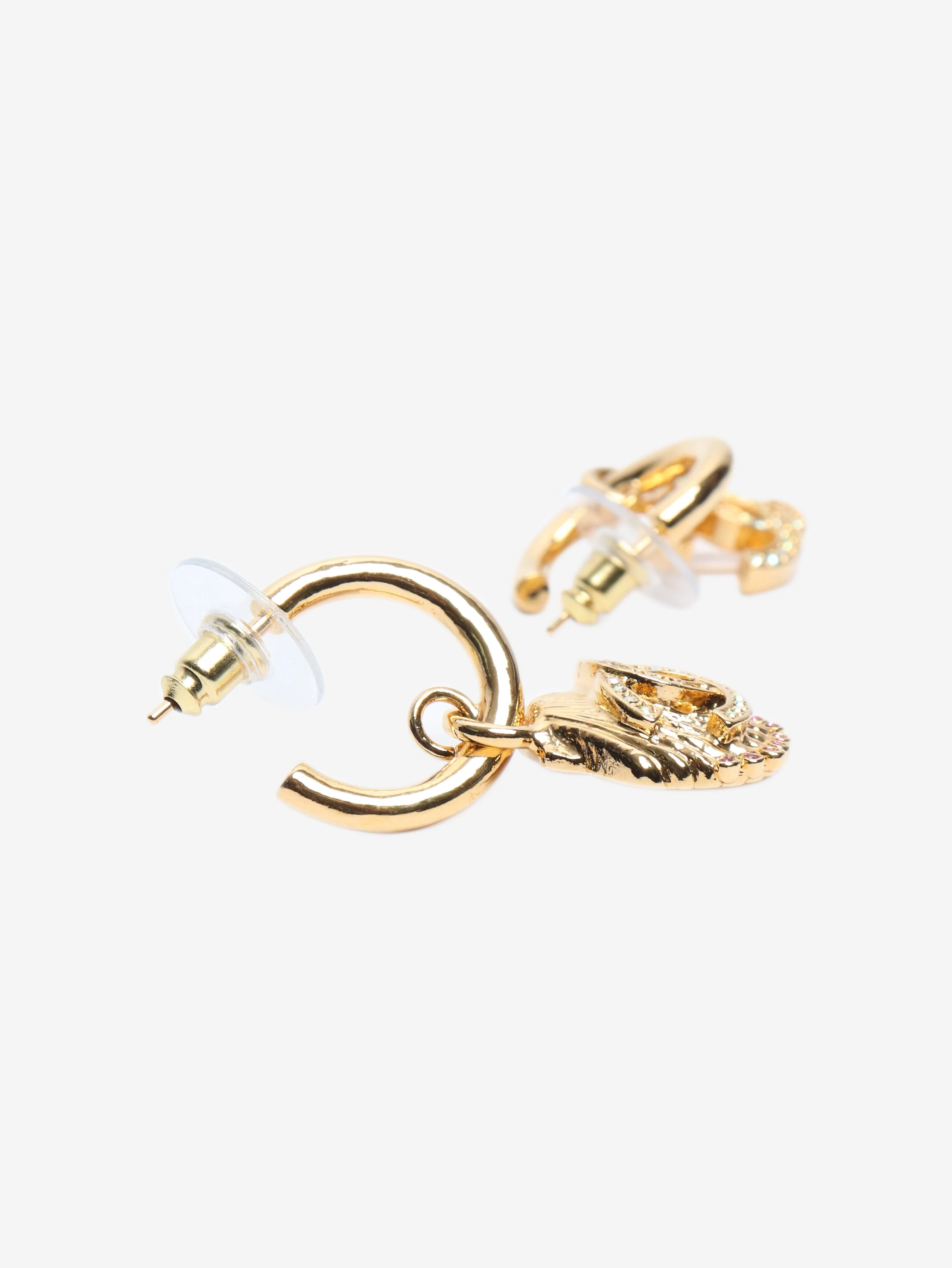 Gold seashell earrings - Image 2