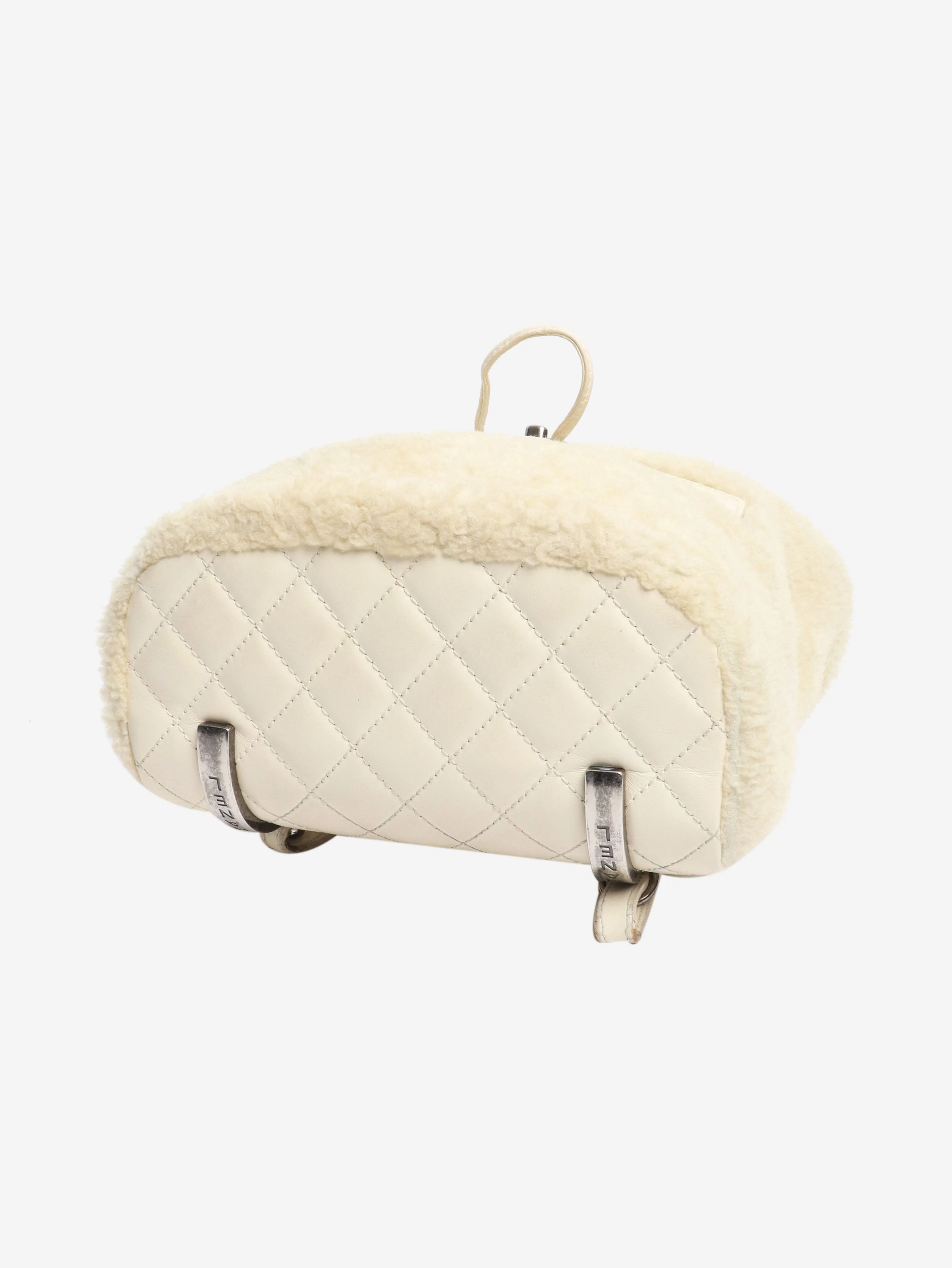 Ivory 2015 shearling and lambskin backpack - Image 4