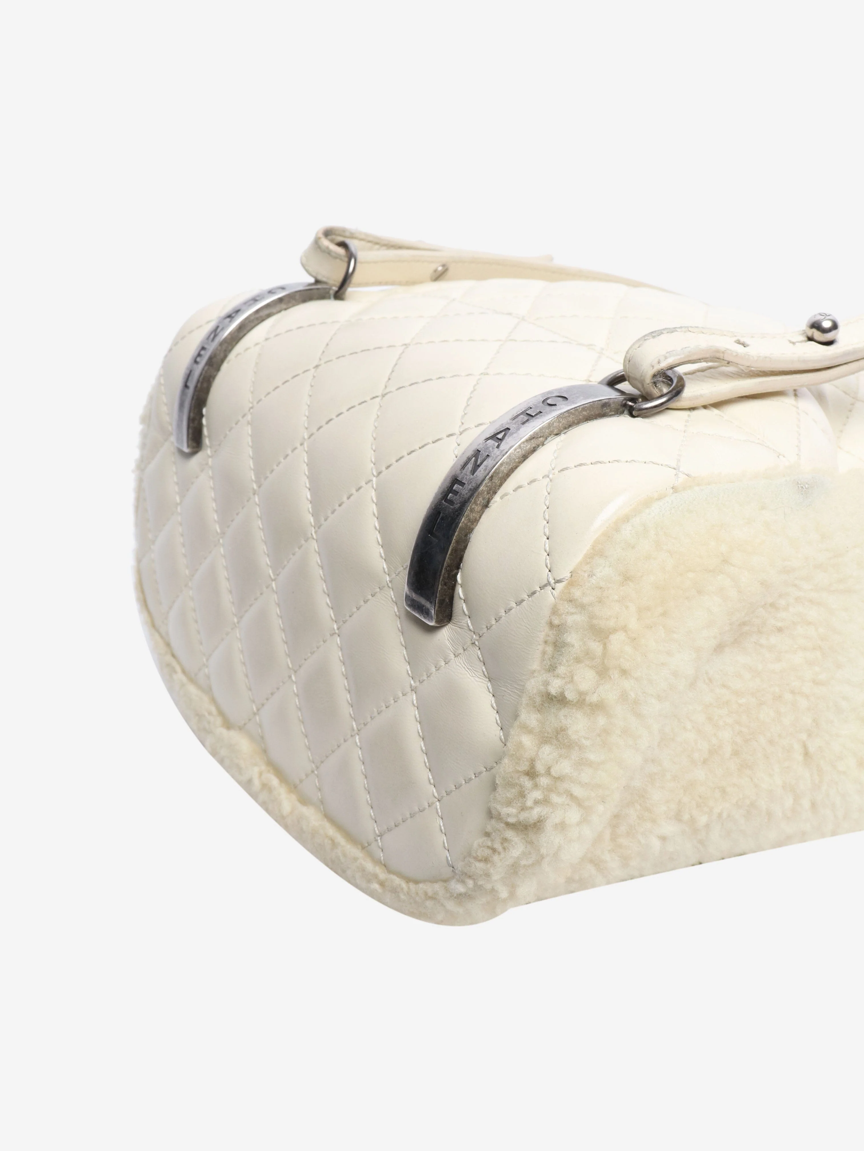 Ivory 2015 shearling and lambskin backpack - Image 5