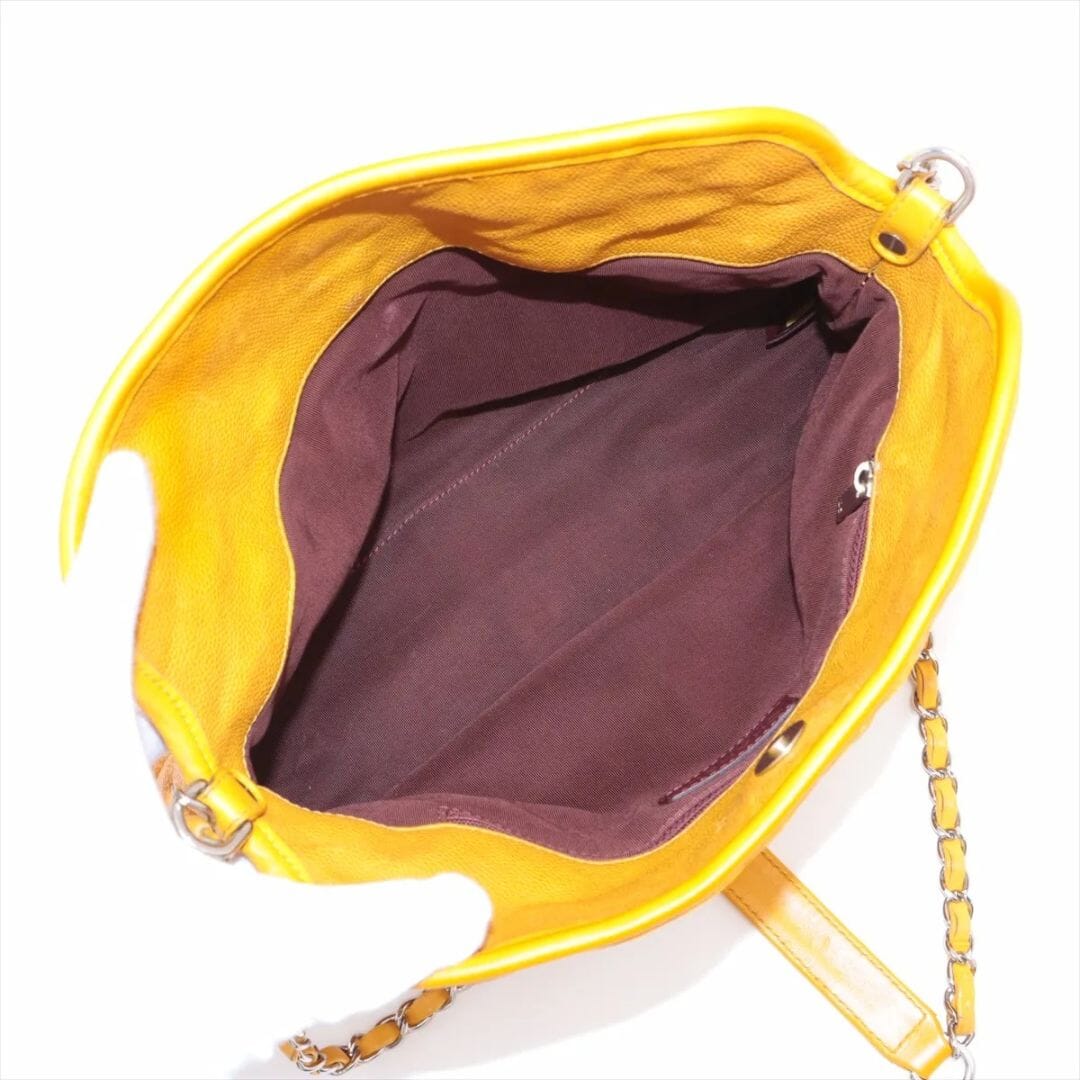 Mustard 2011 Coco Mark caviar quilted shoulder bag - Image 5