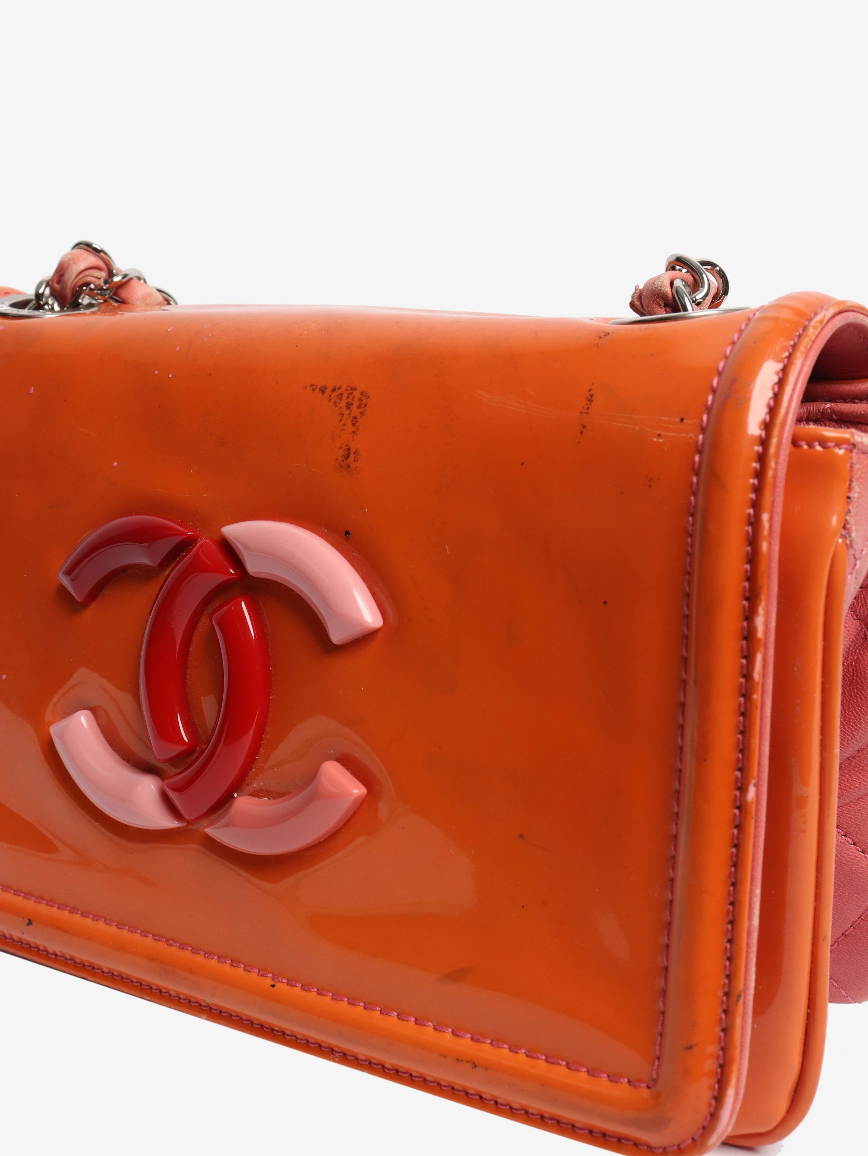 Orange 2009 Lipstick Flap bag - Image 5