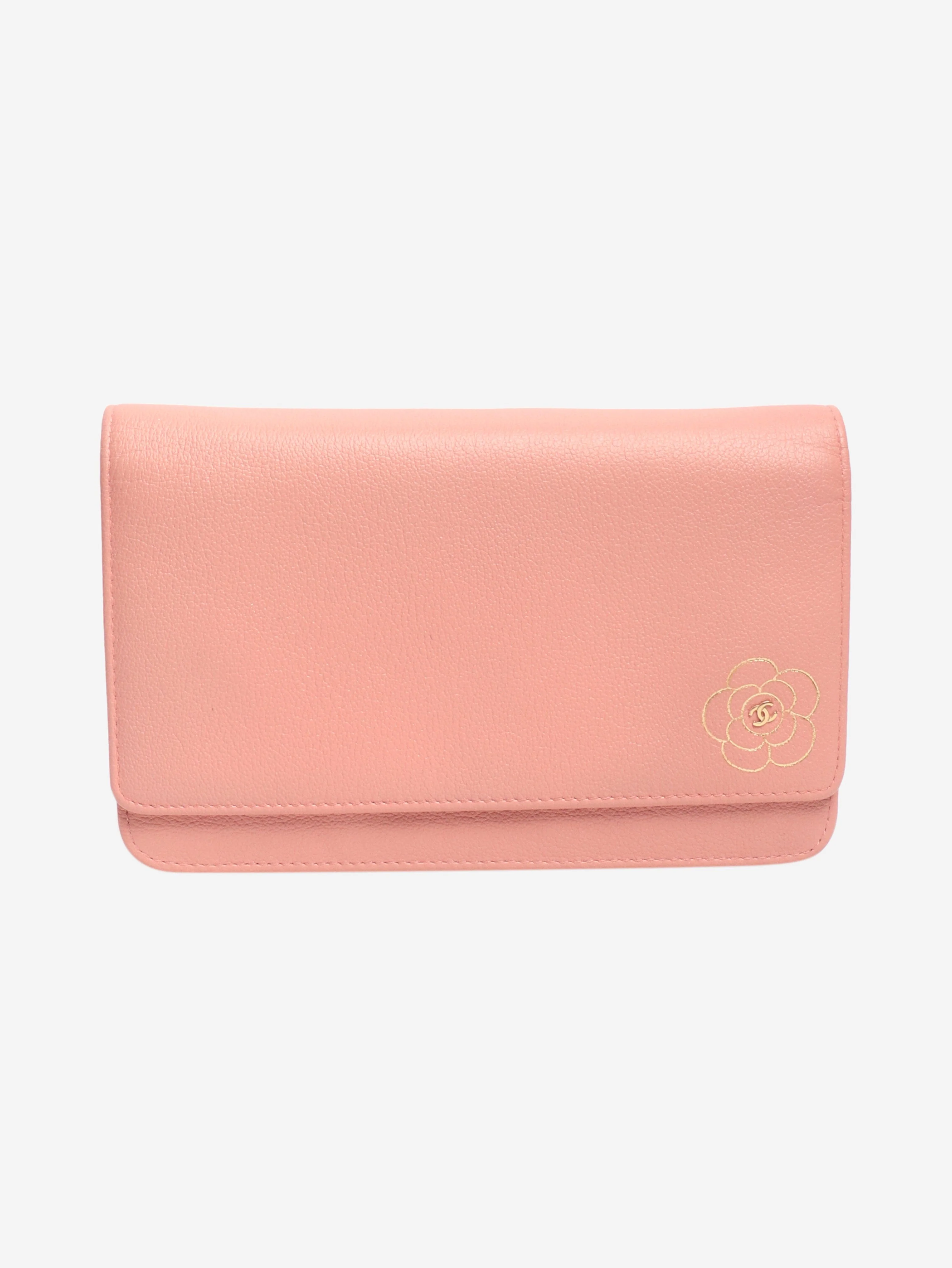 Pink 2012 Camellia Wallet on Chain bag