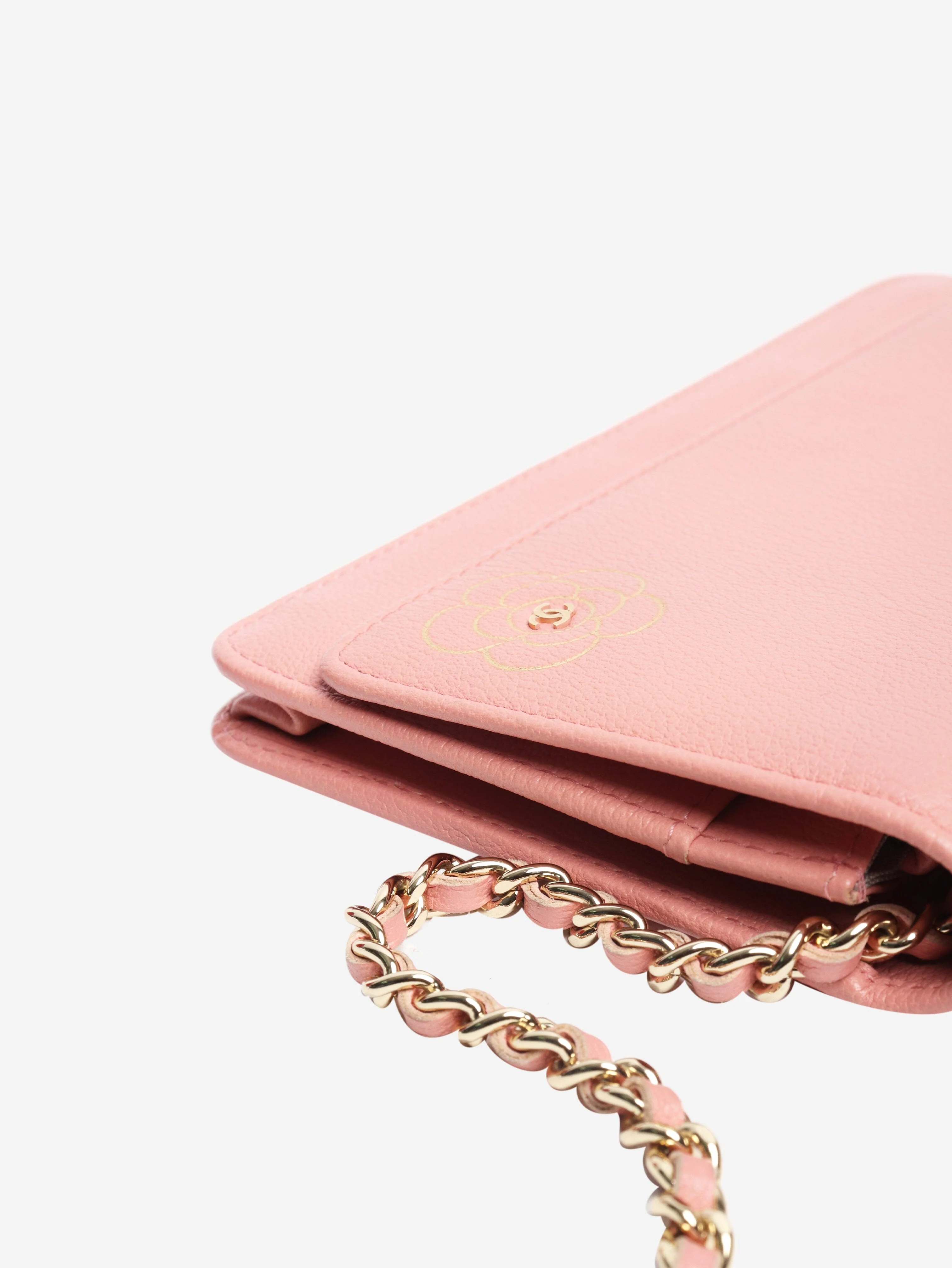 Pink 2012 Camellia Wallet on Chain bag - Image 10