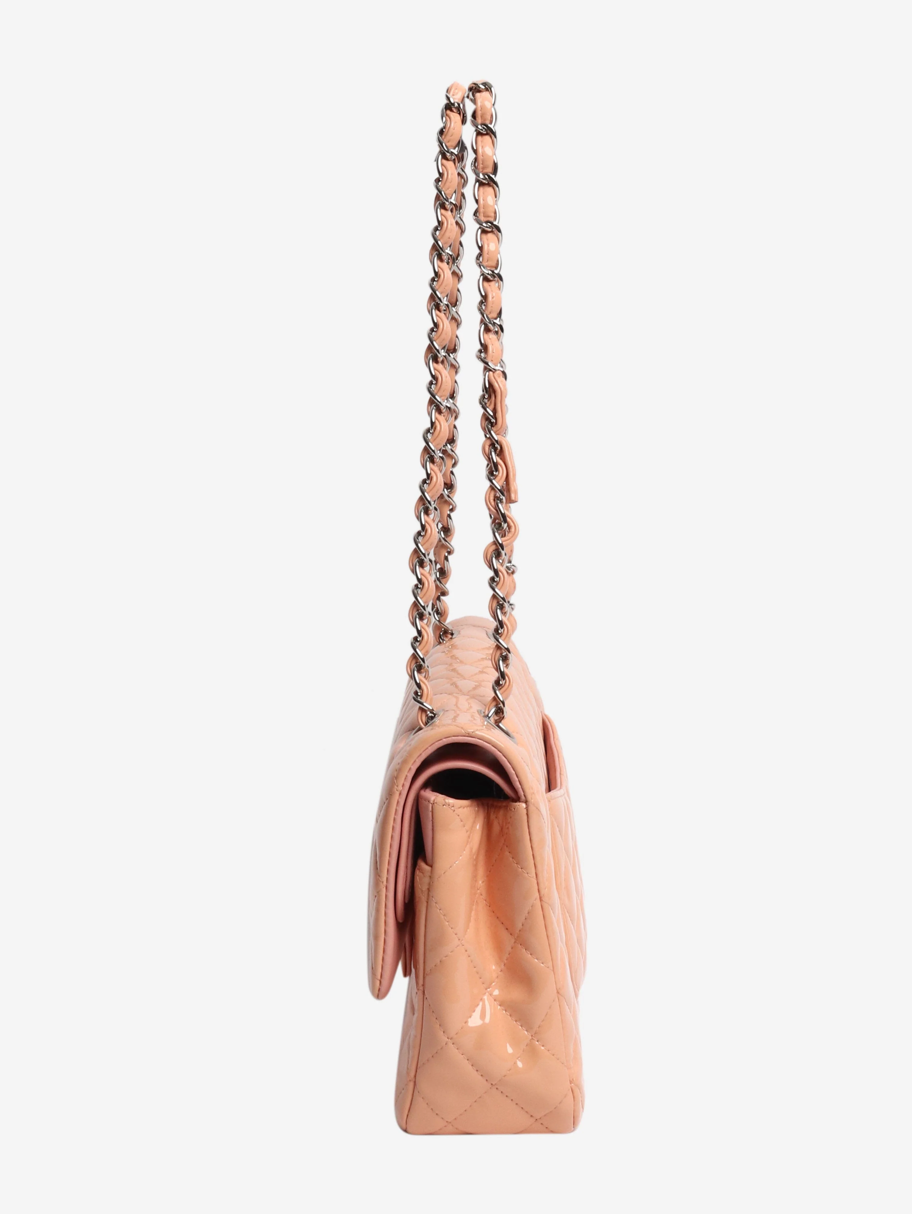Pink 2012 patent leather double flap bag - Image 2