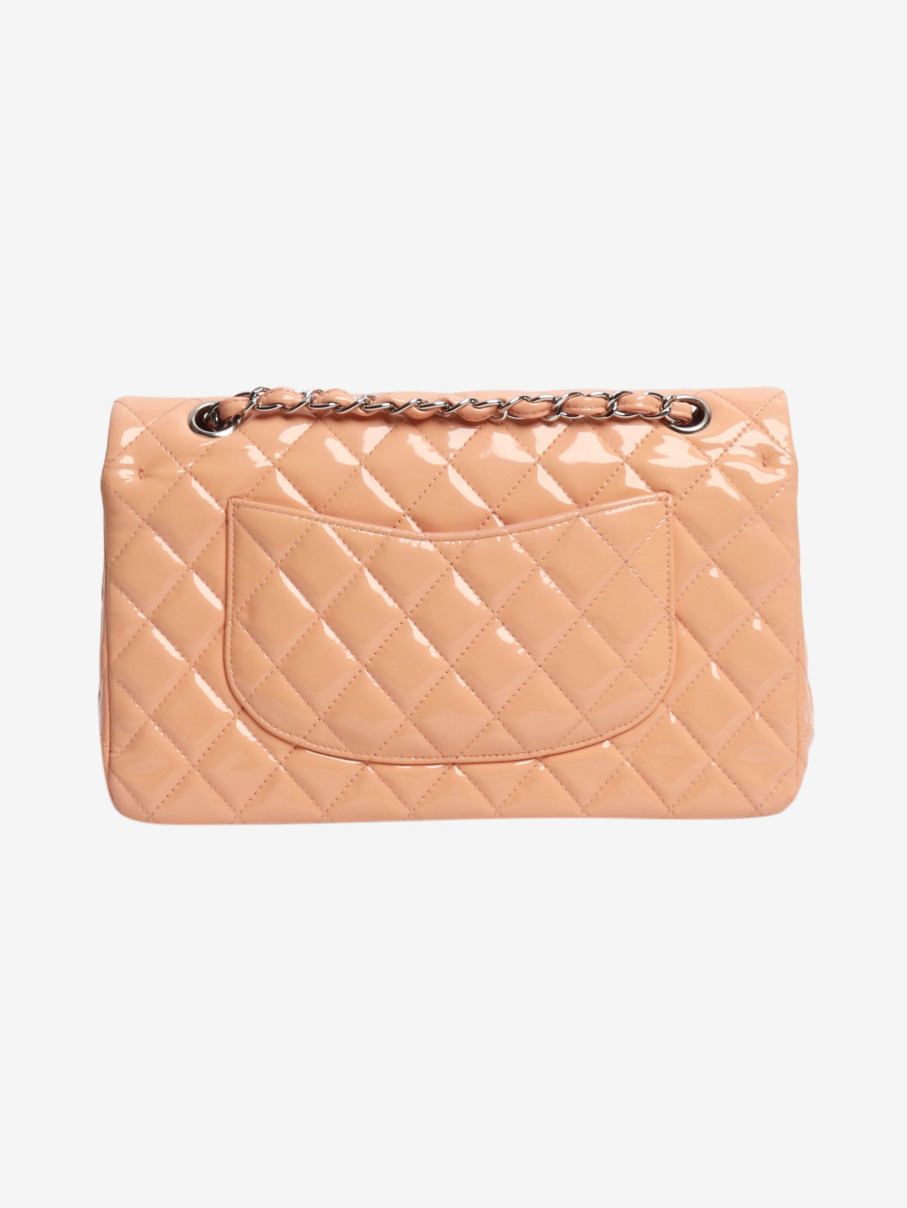 Pink 2012 patent leather double flap bag - Image 3