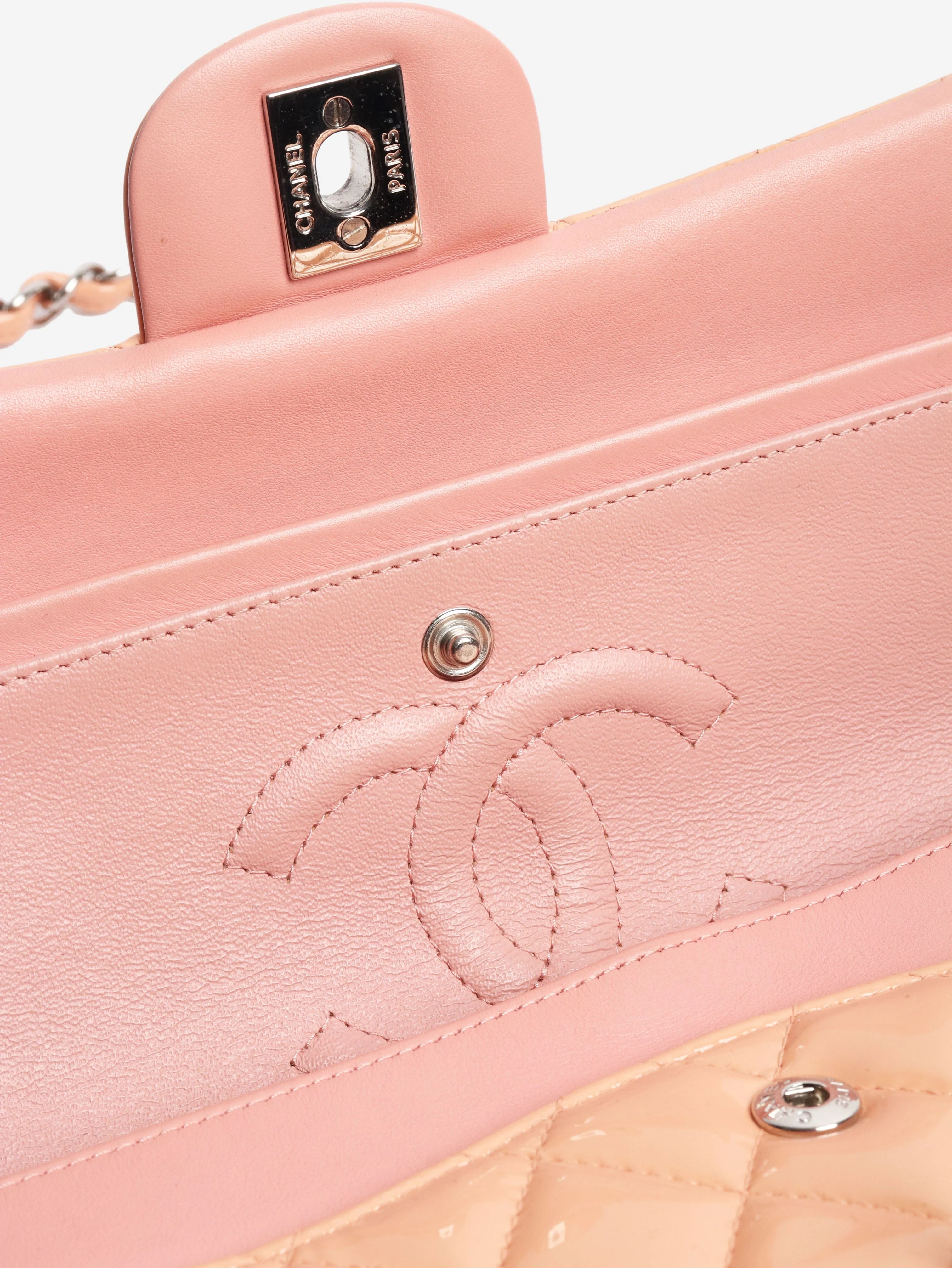 Pink 2012 patent leather double flap bag - Image 7