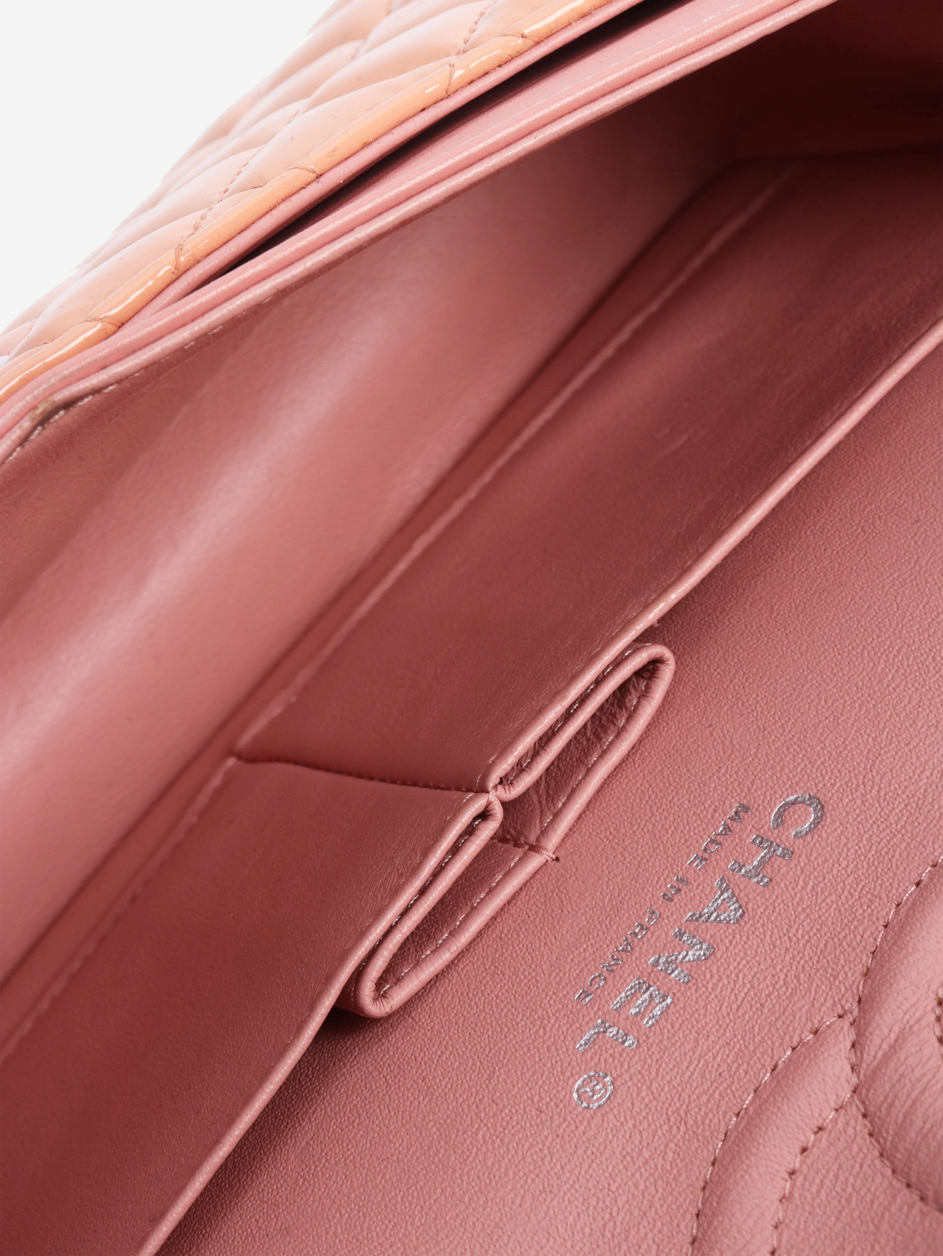 Pink 2012 patent leather double flap bag - Image 8