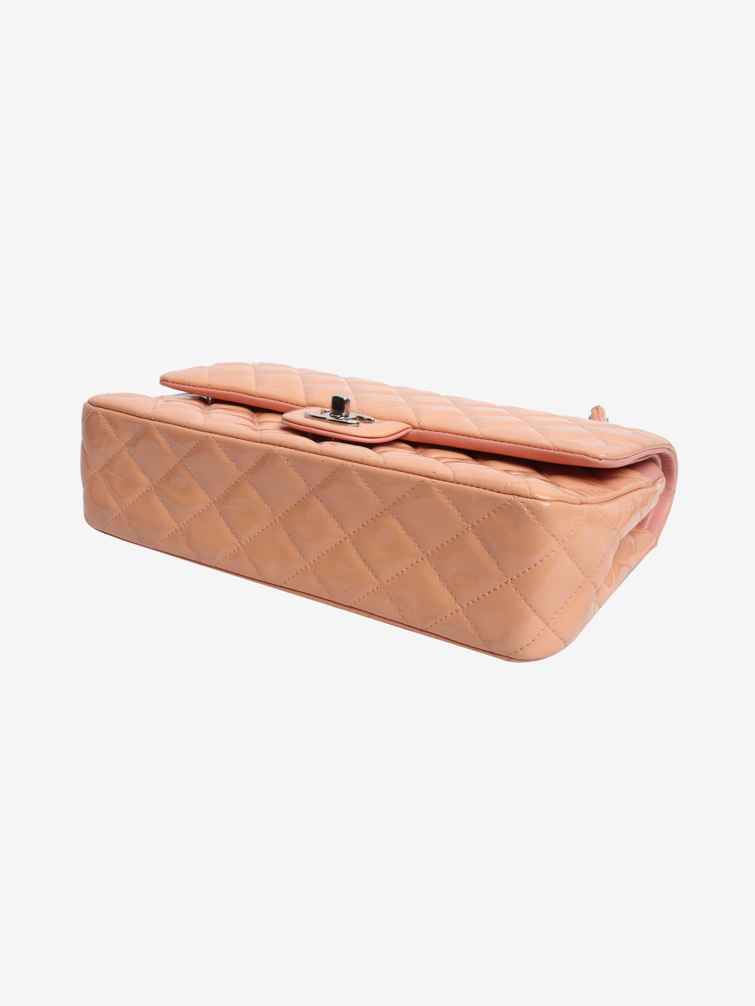 Pink 2012 patent leather double flap bag - Image 9