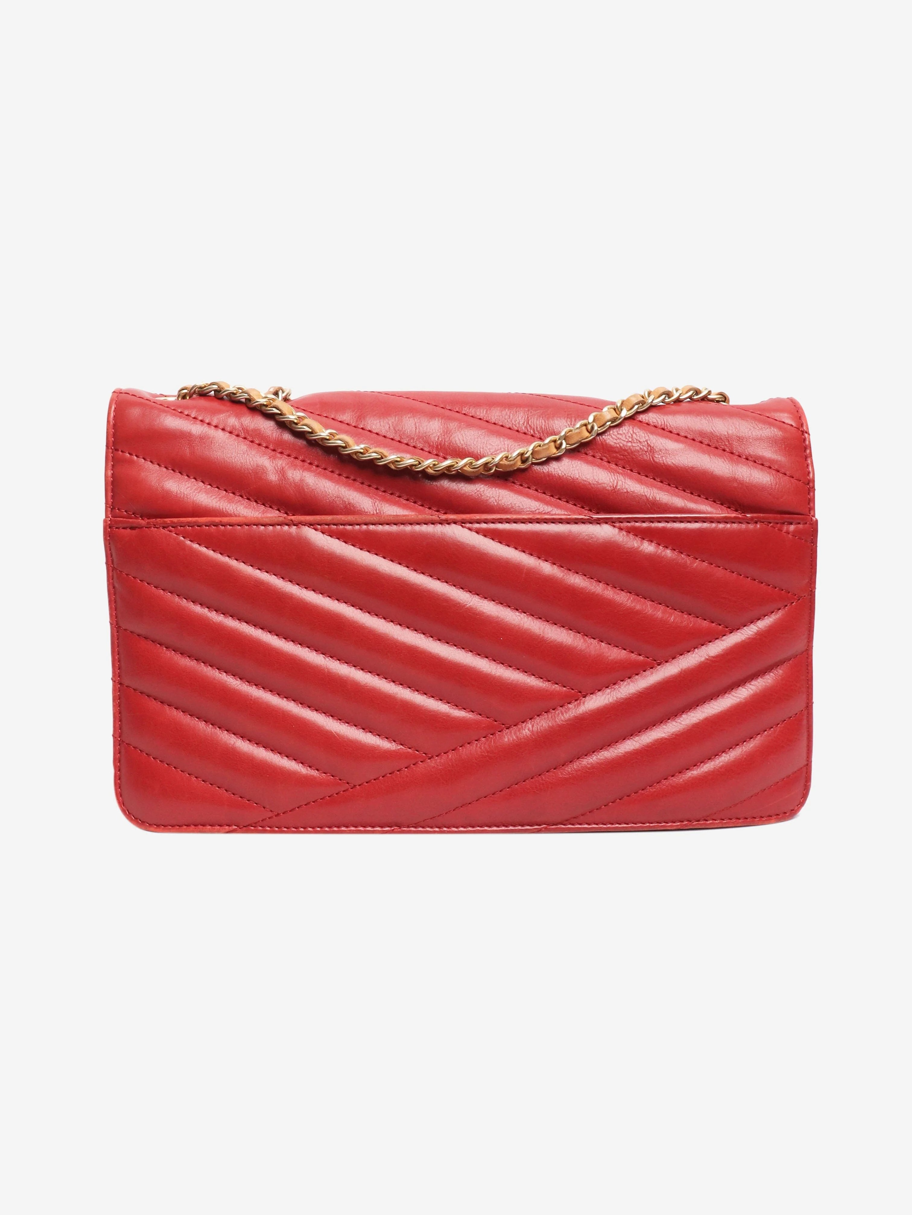 Red 2011 Gabrielle quilted leather shoulder bag - Image 2