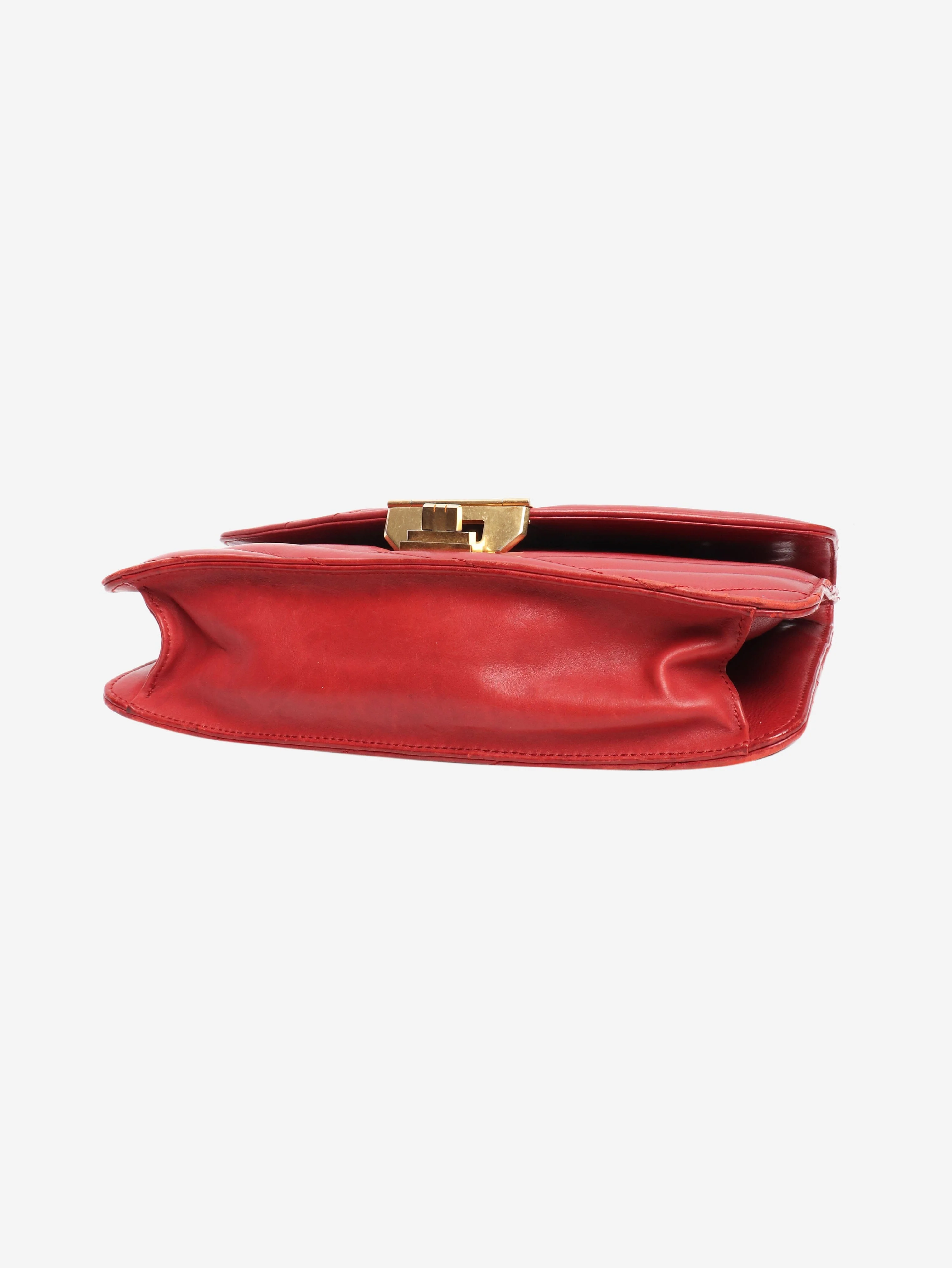 Red 2011 Gabrielle quilted leather shoulder bag - Image 3