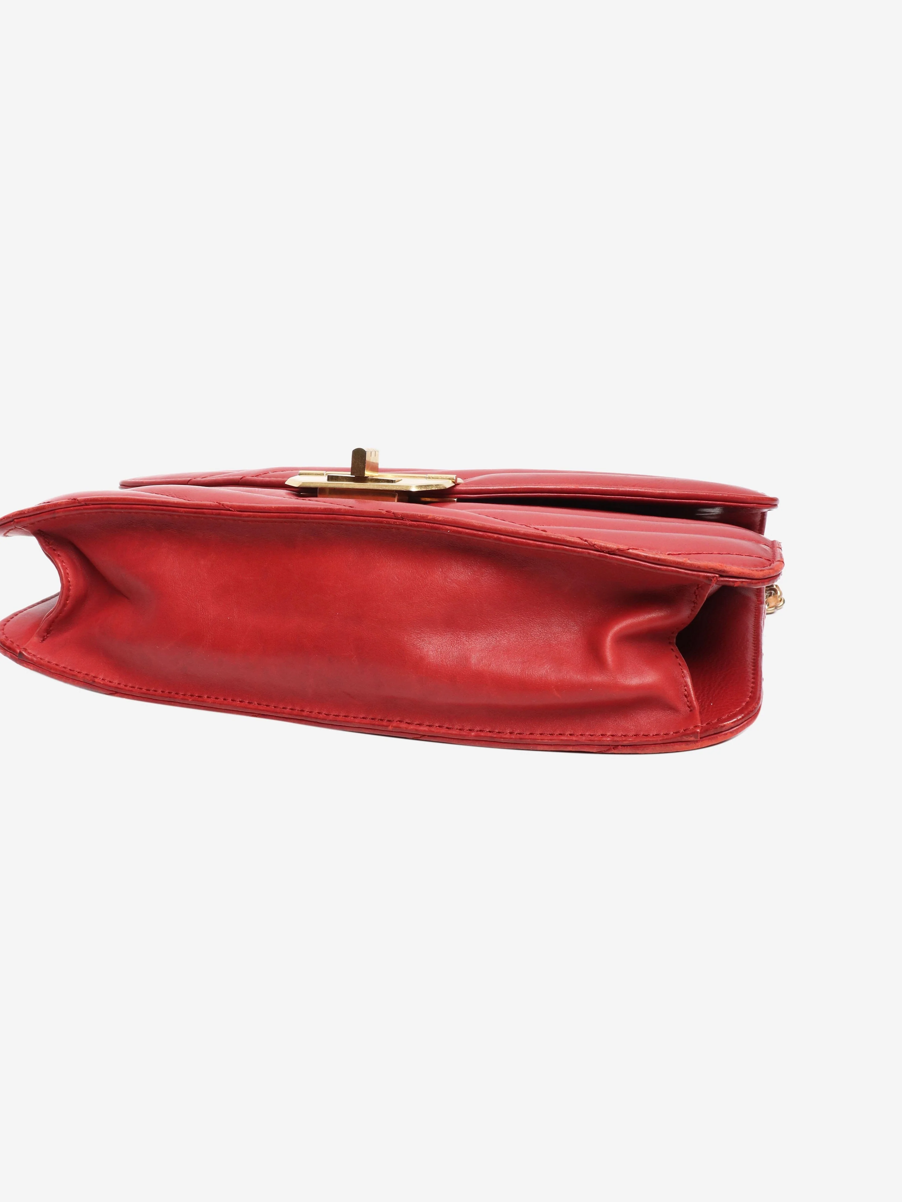 Red 2011 Gabrielle quilted leather shoulder bag - Image 4
