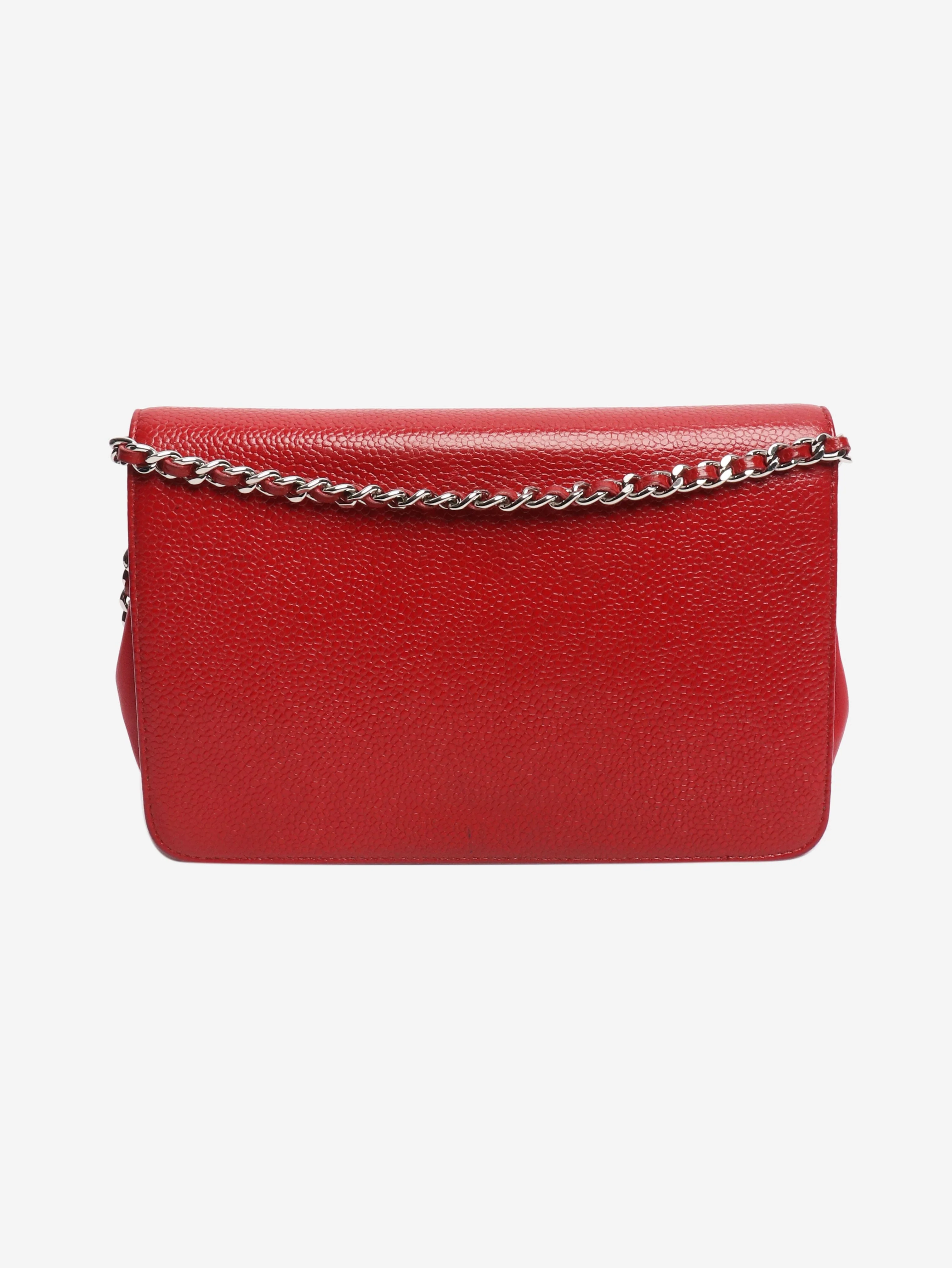 Red 2012 Wallet on Chain crossbody bag - Image 3