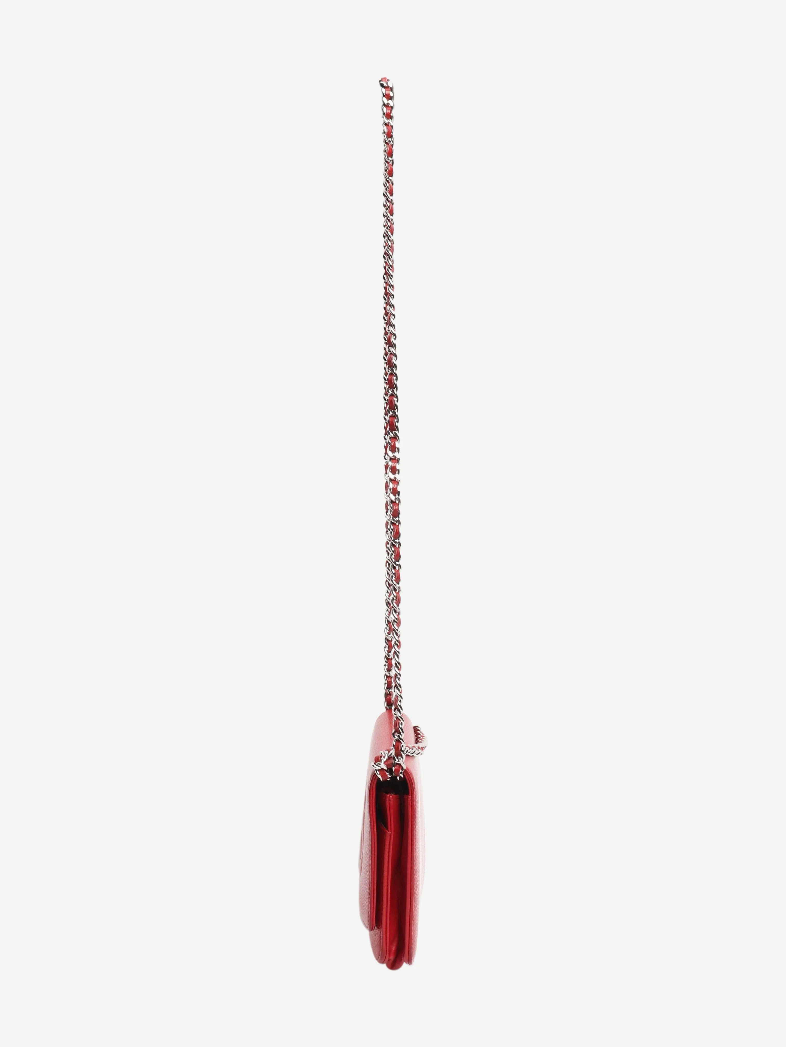 Red 2012 Wallet on Chain crossbody bag - Image 4