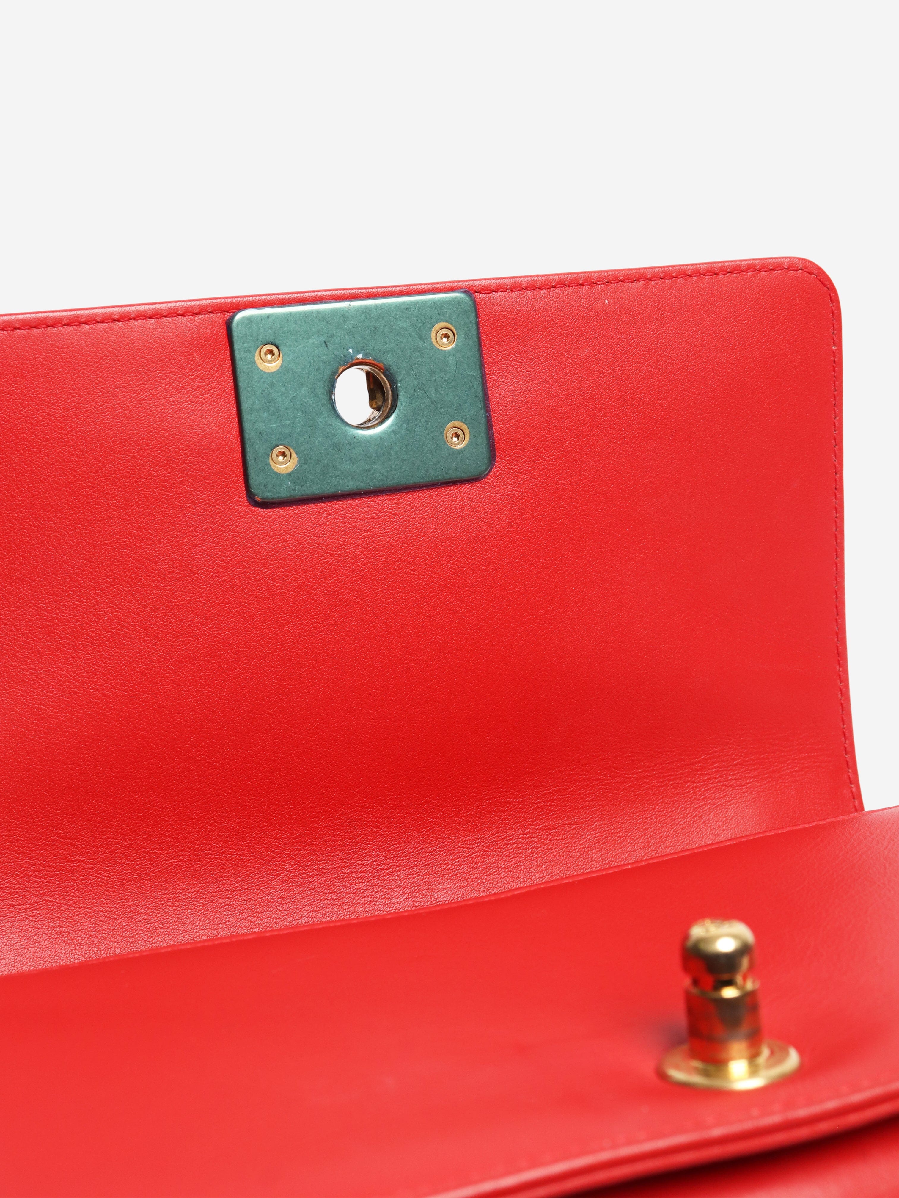Red 2014 python boy bag - Image 5