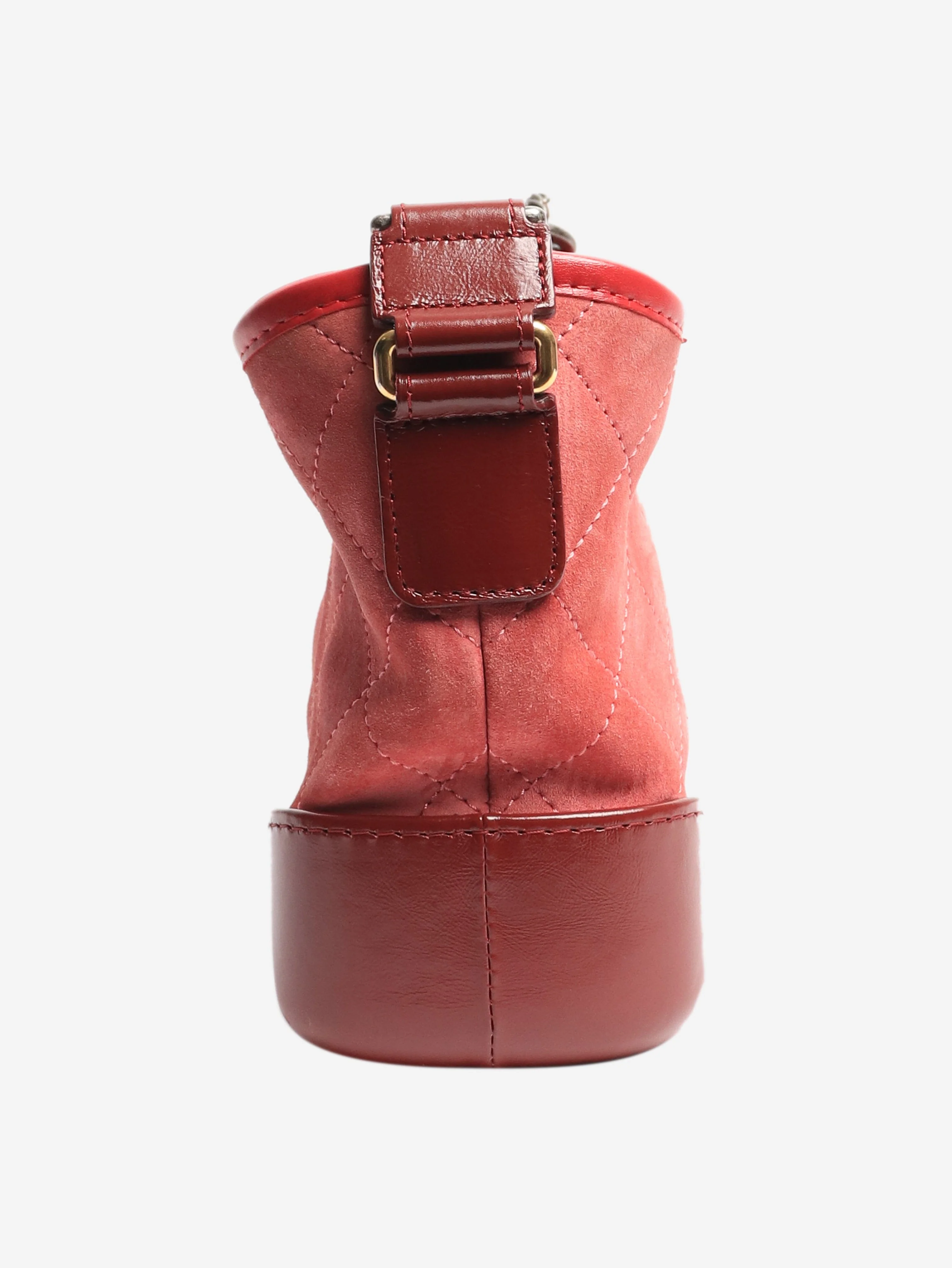 Red 2017 Gabrielle suede and leather crossbody bag - Image 3