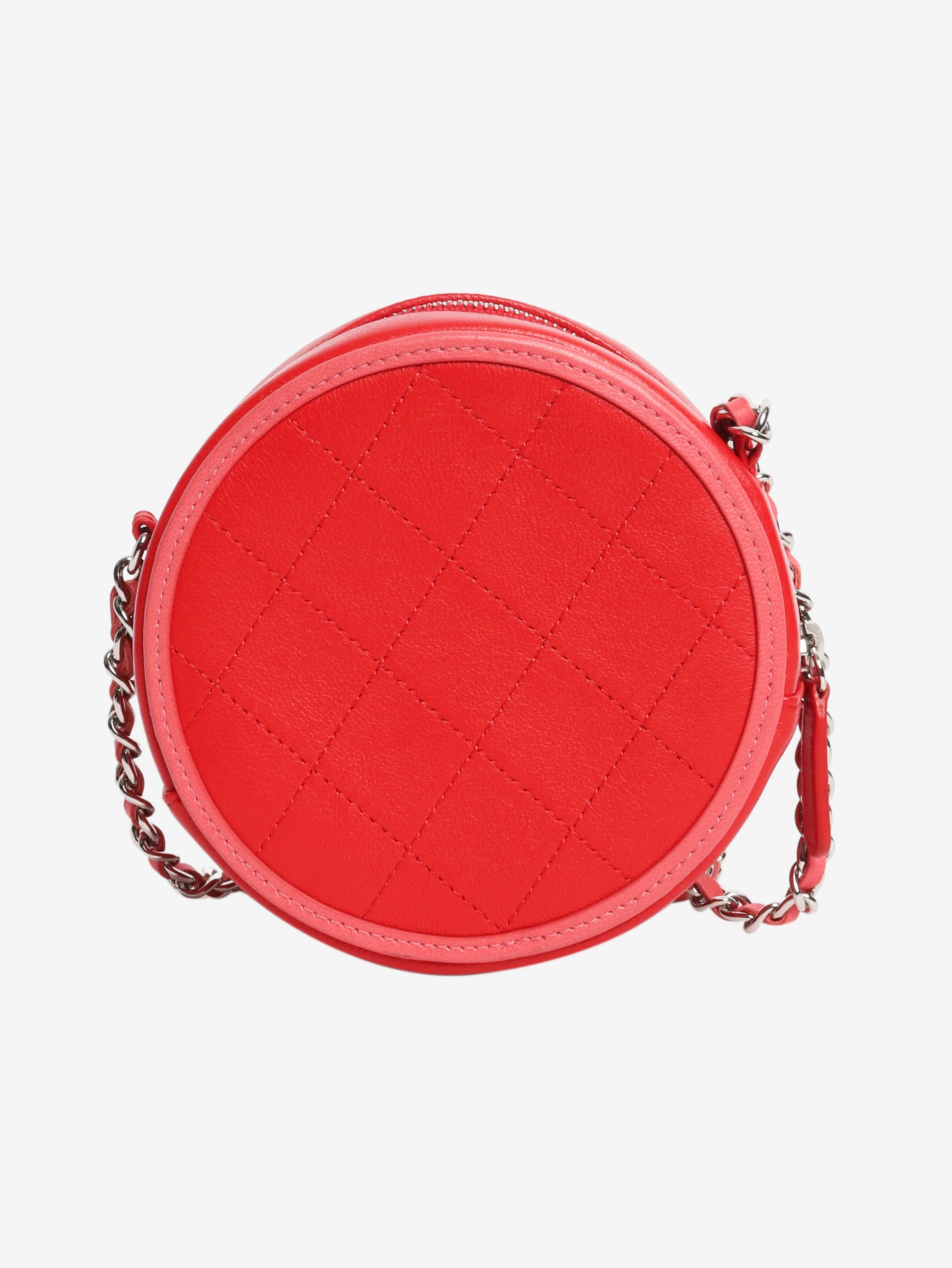 Red 2019 lambskin round crossbody bag - Image 3