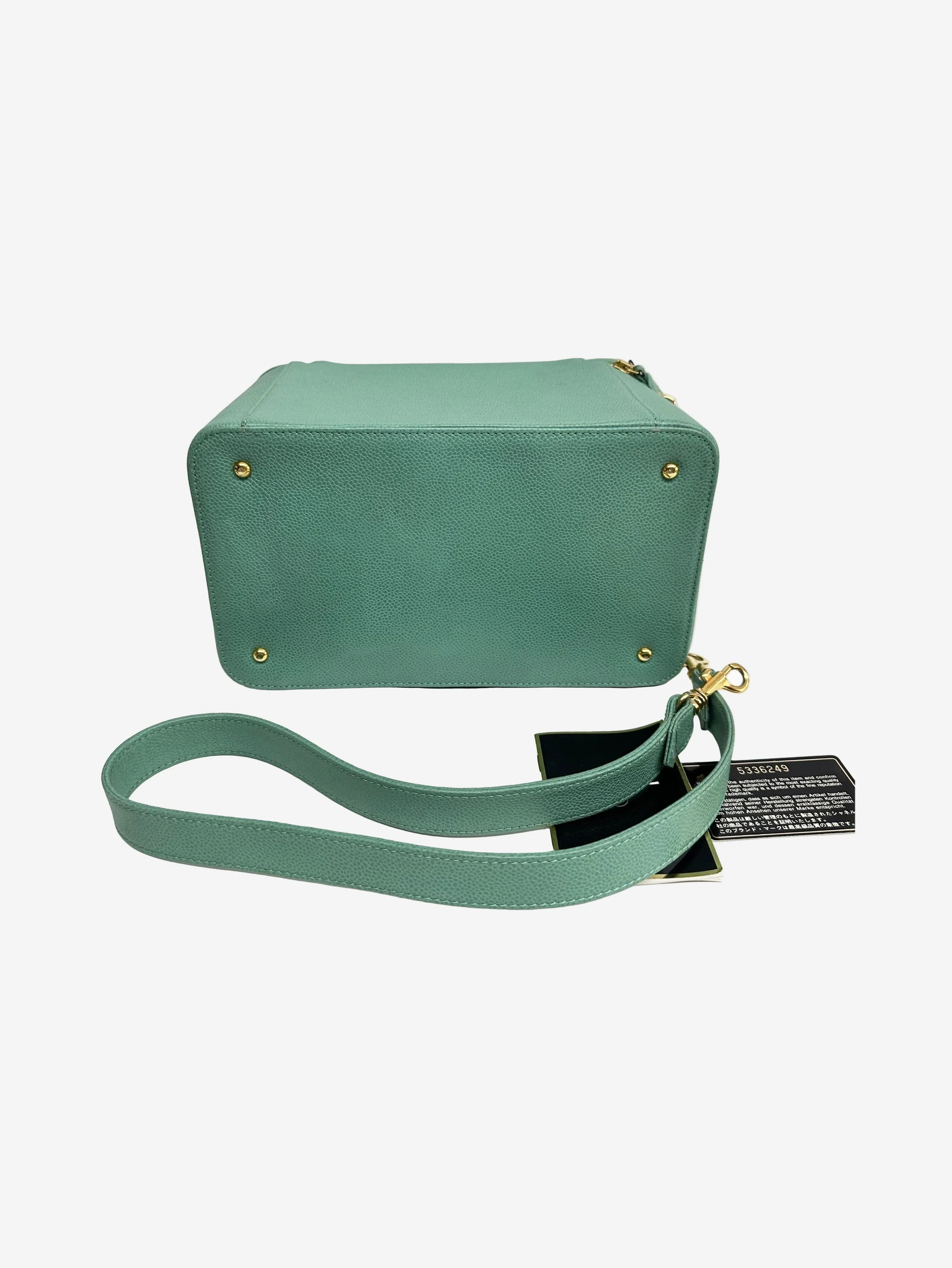 Teal vintage 1997 caviar 2way vanity bag - Image 2