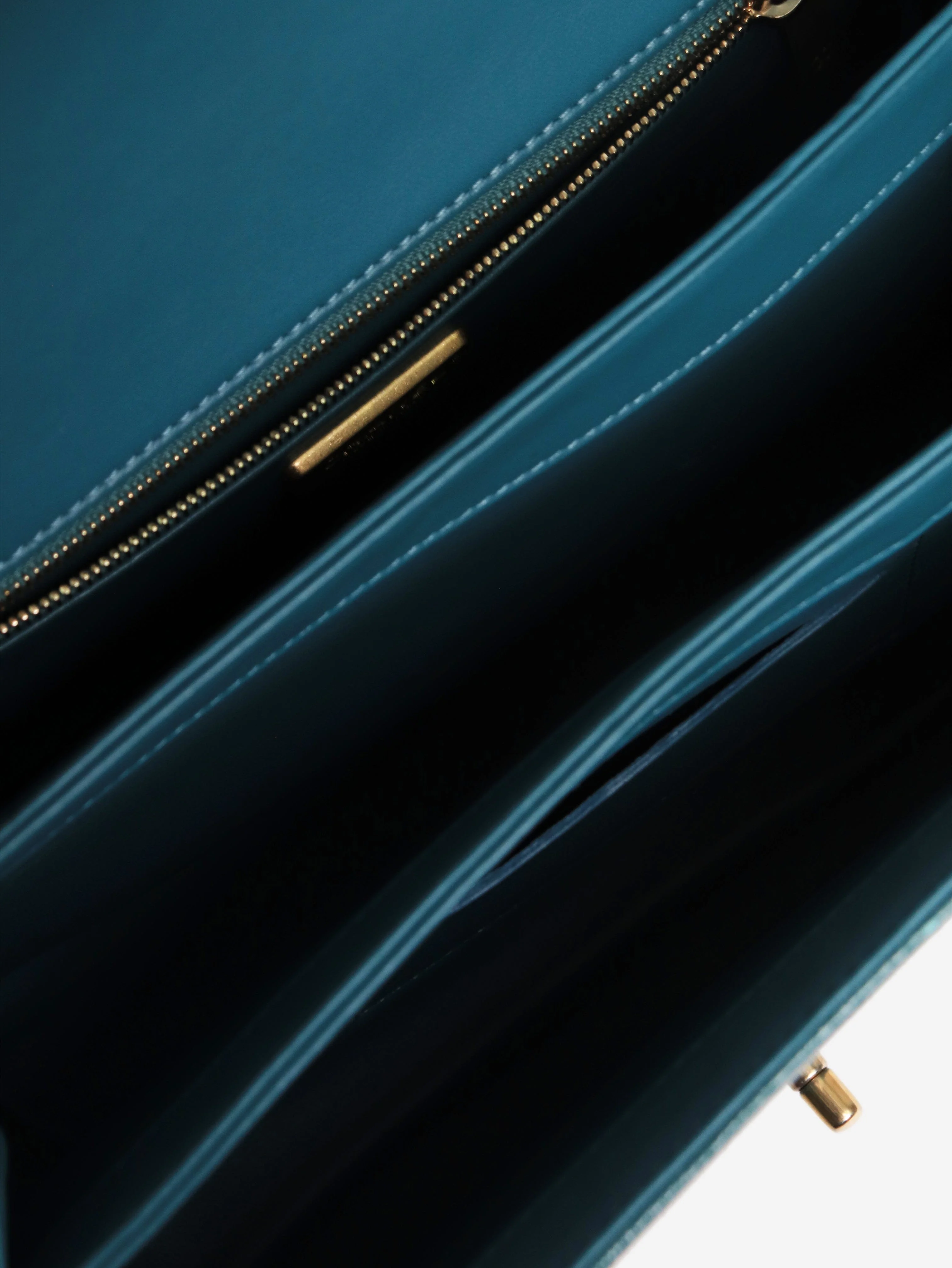 Turquoise exotic mini flap shouder bag - Image 7