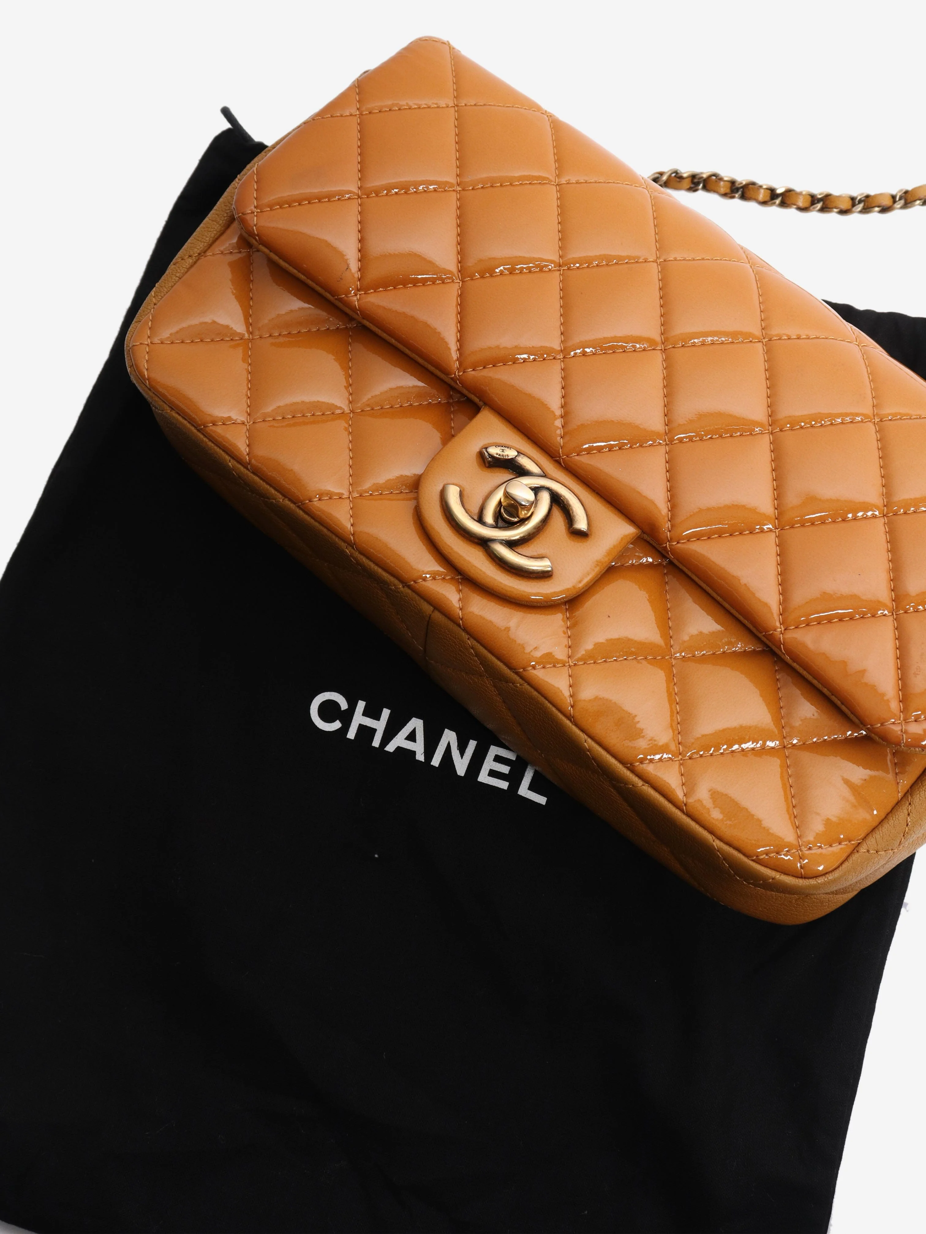 Yellow 2015 patent flap bag - Image 7