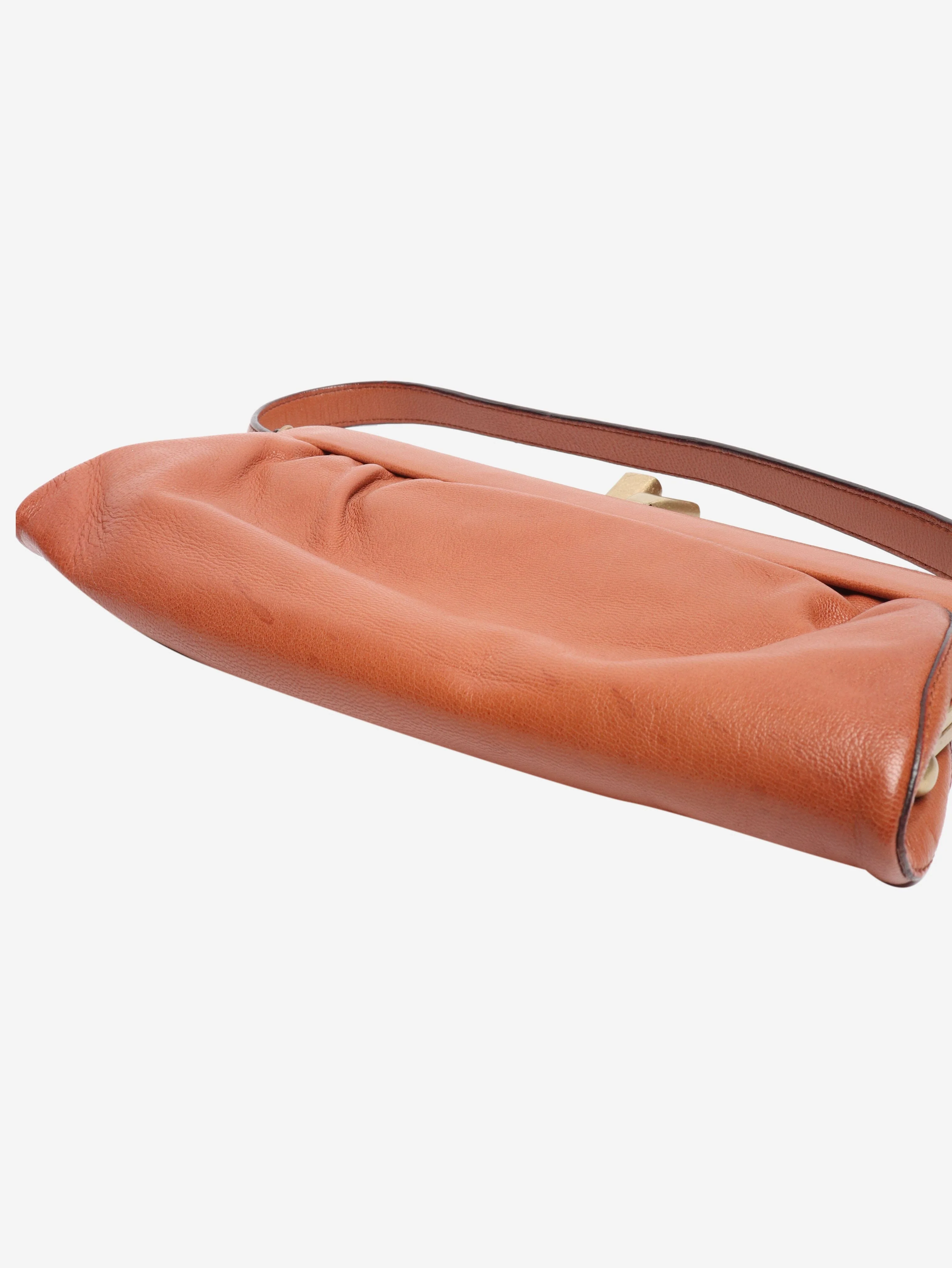Brown leather mini bag - Image 6