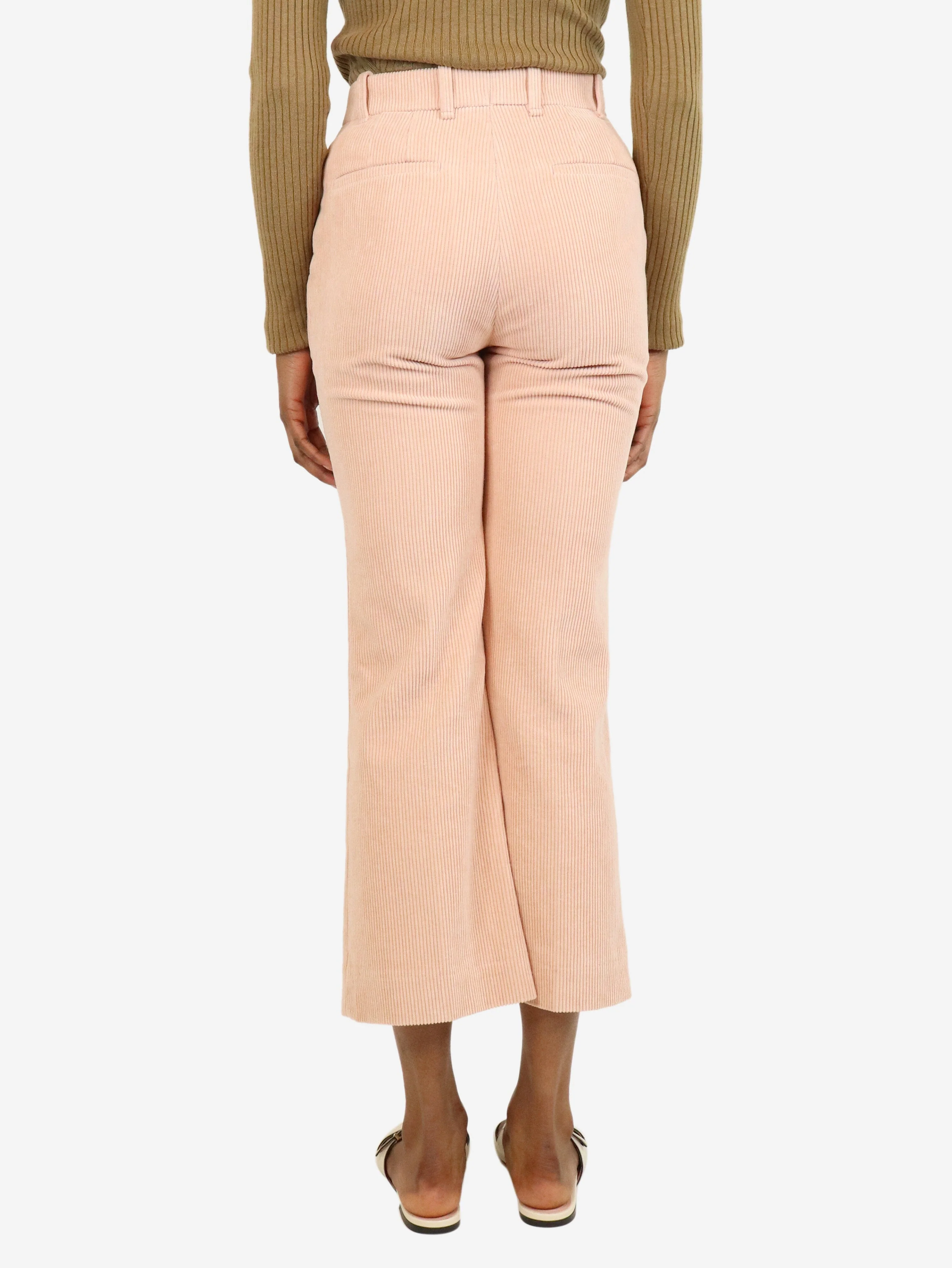 Misty pink corduroy trousers - UK 6 - Image 3