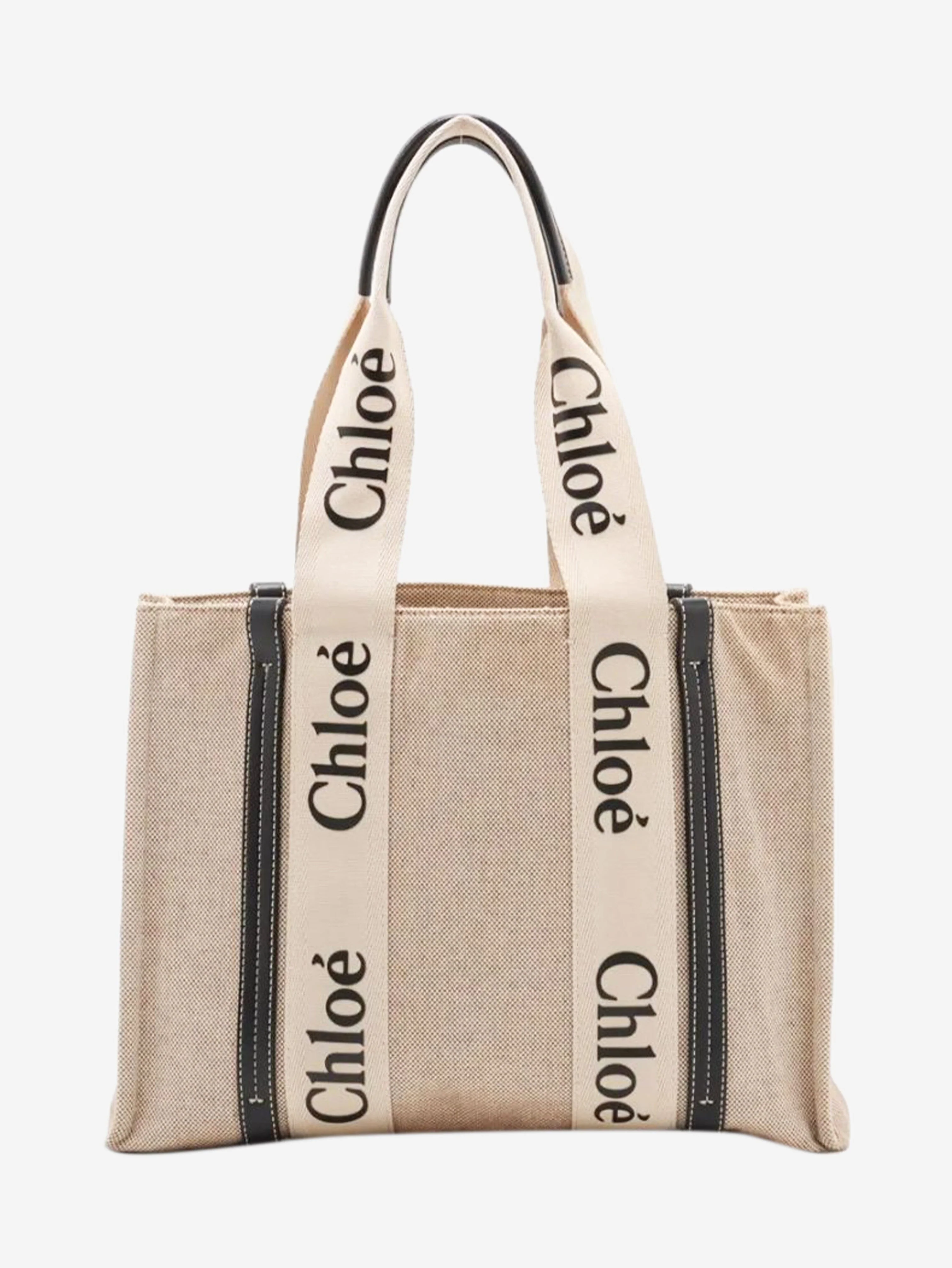 Neutral large Woody tote bag