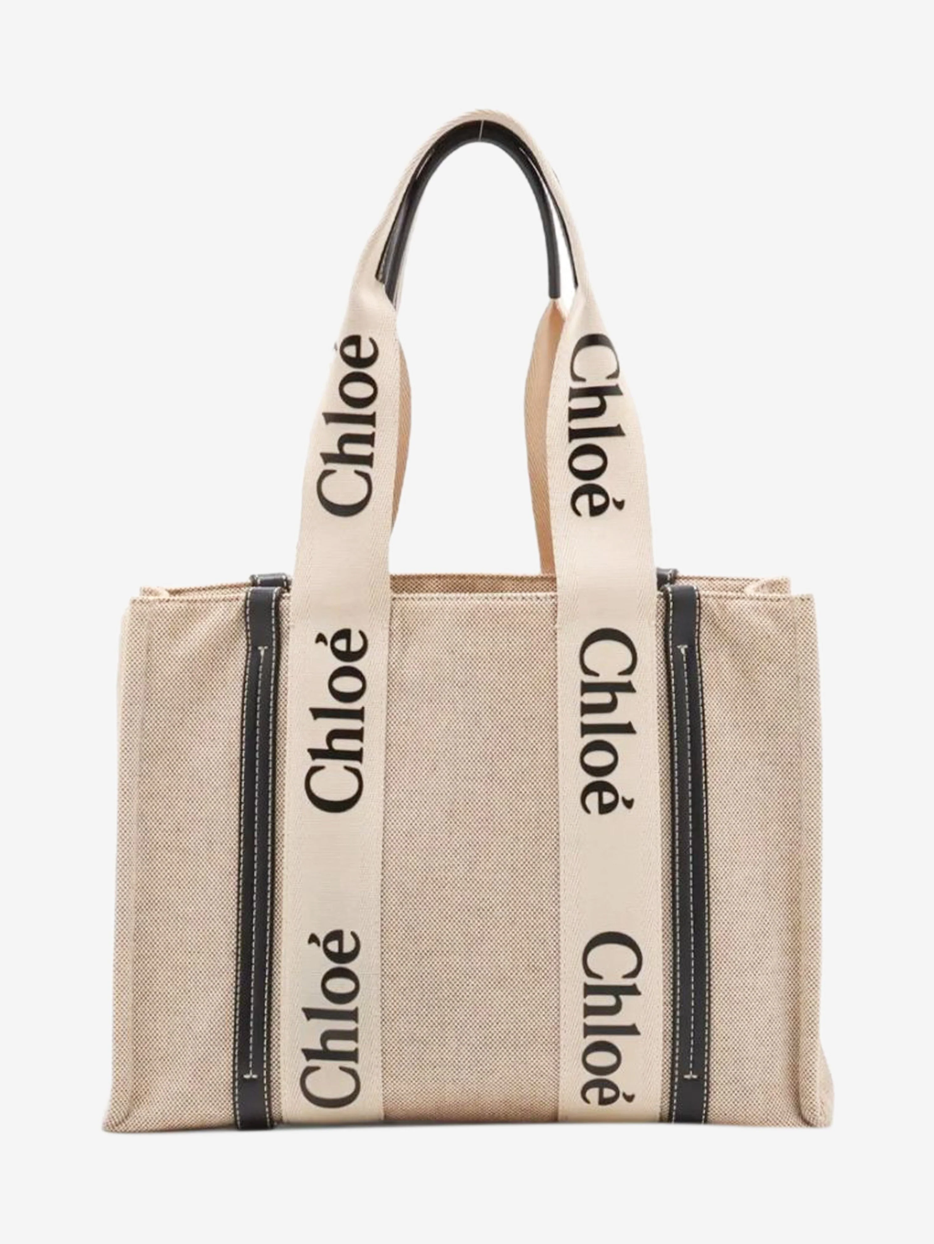 Neutral large Woody tote bag - Image 2