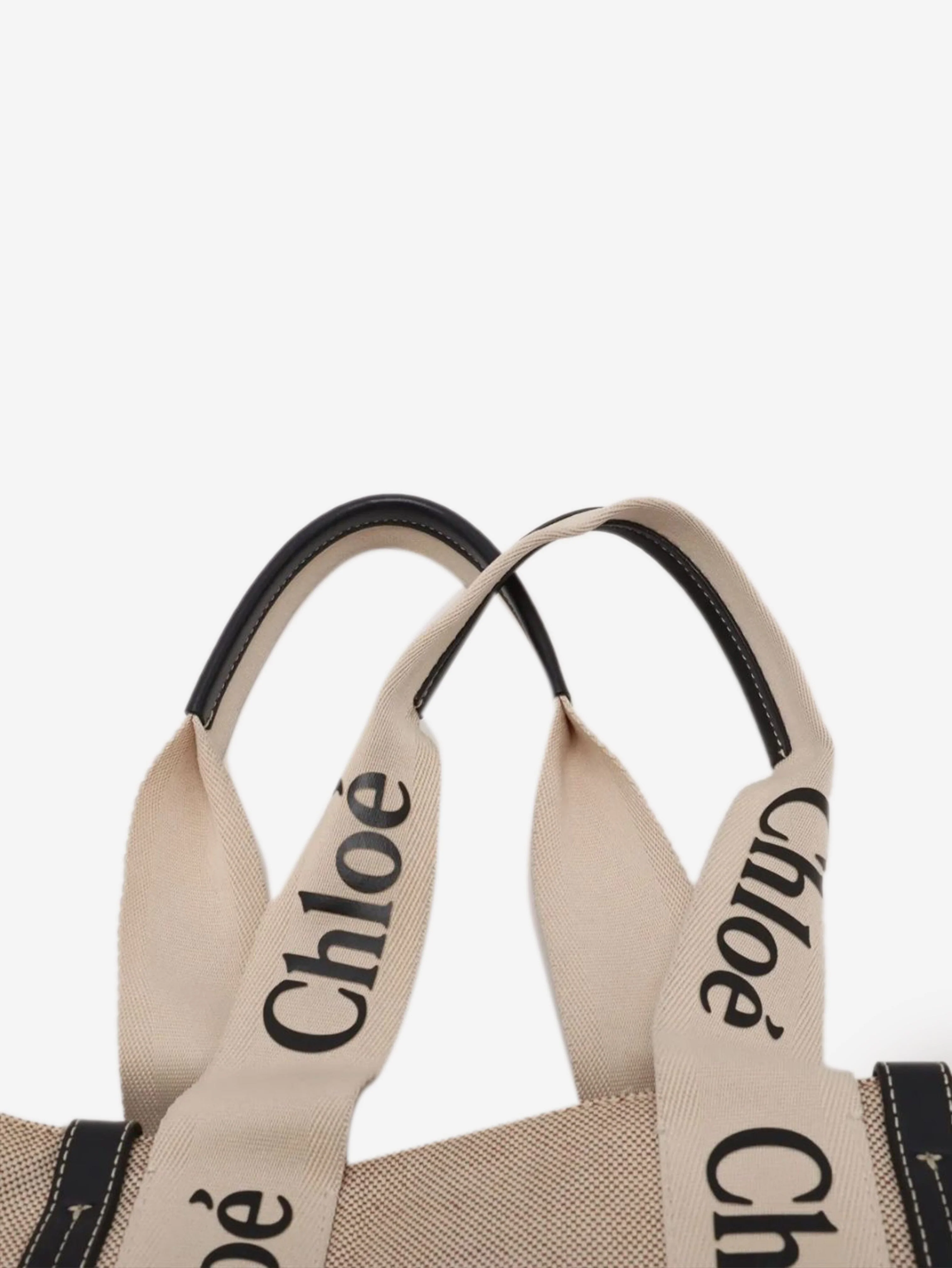 Neutral large Woody tote bag - Image 3