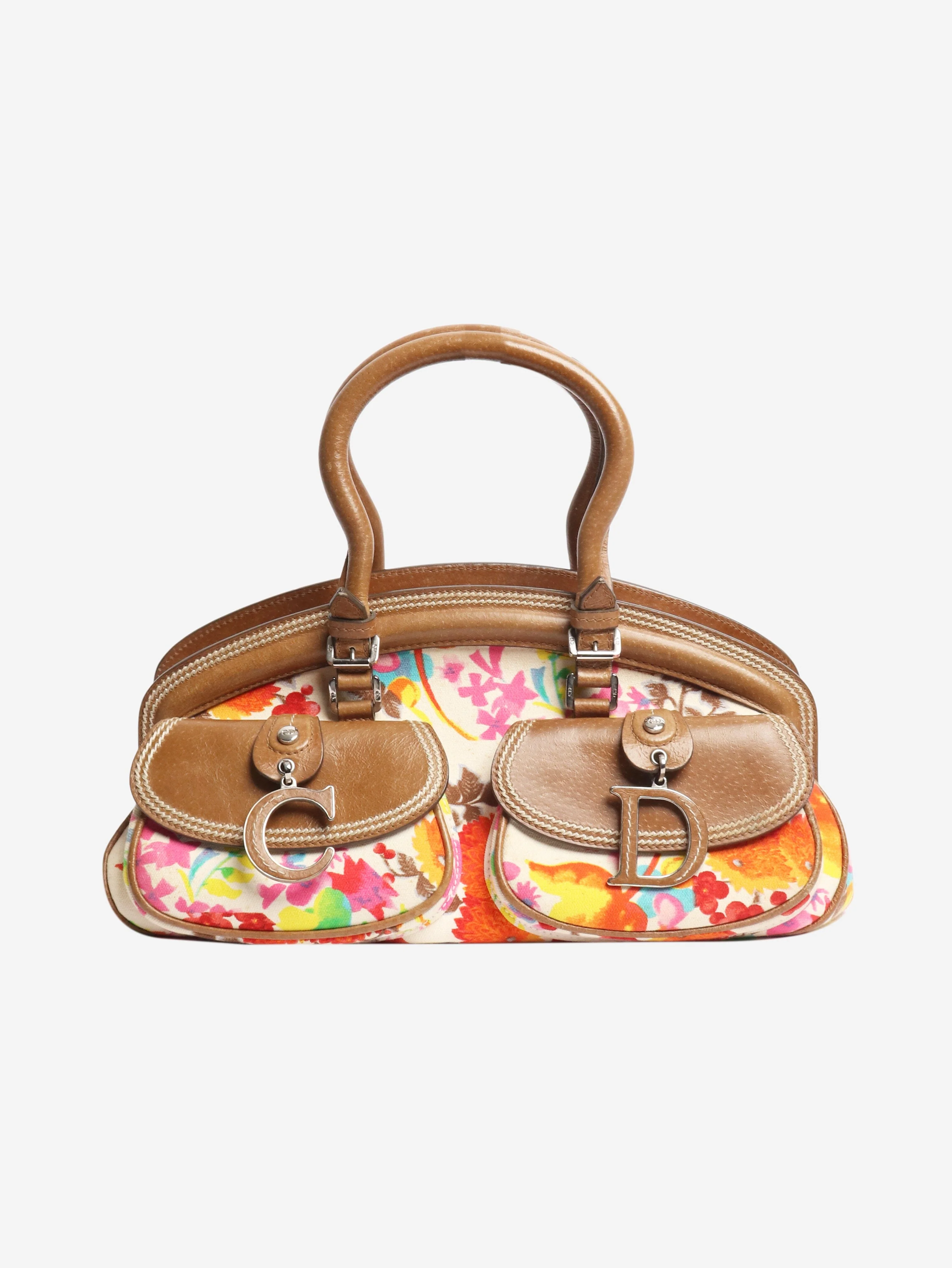 Multi 2005 Galliano floral bag satchel