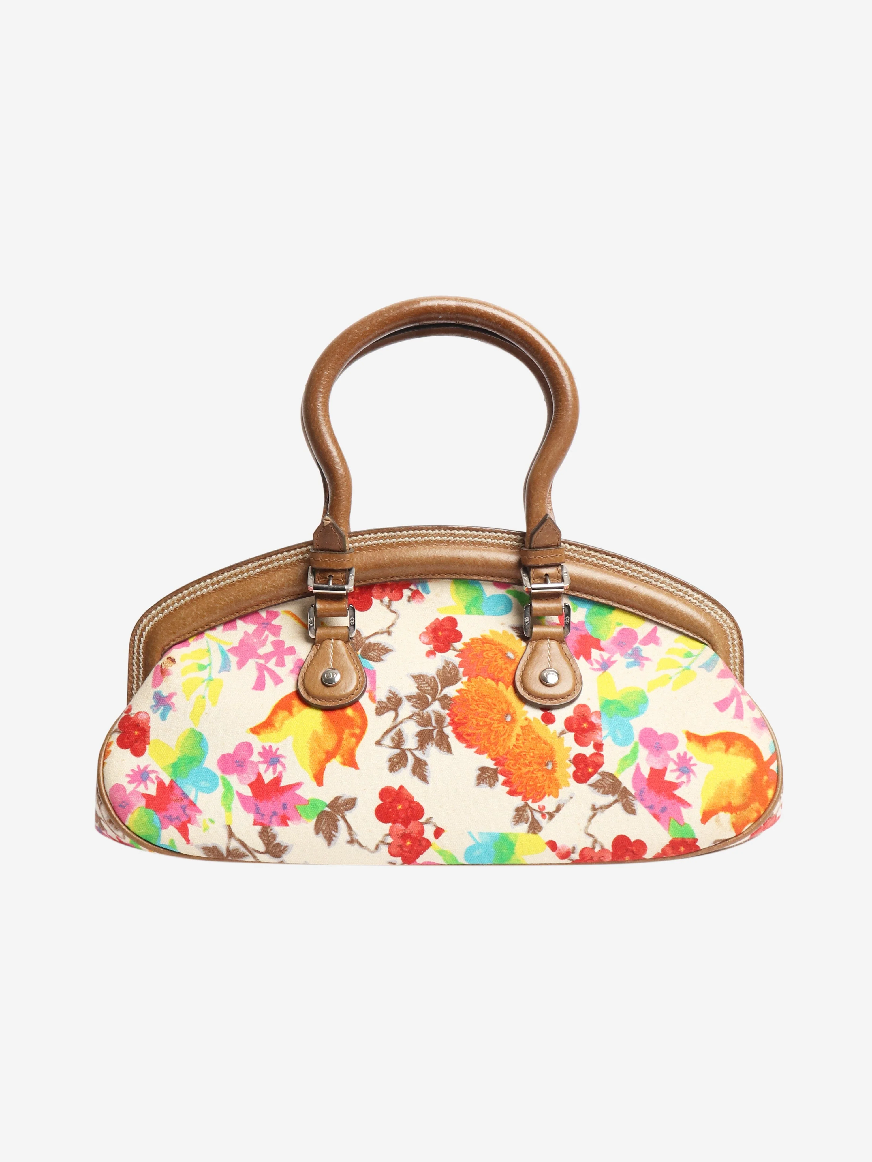 Multi 2005 Galliano floral bag satchel - Image 3