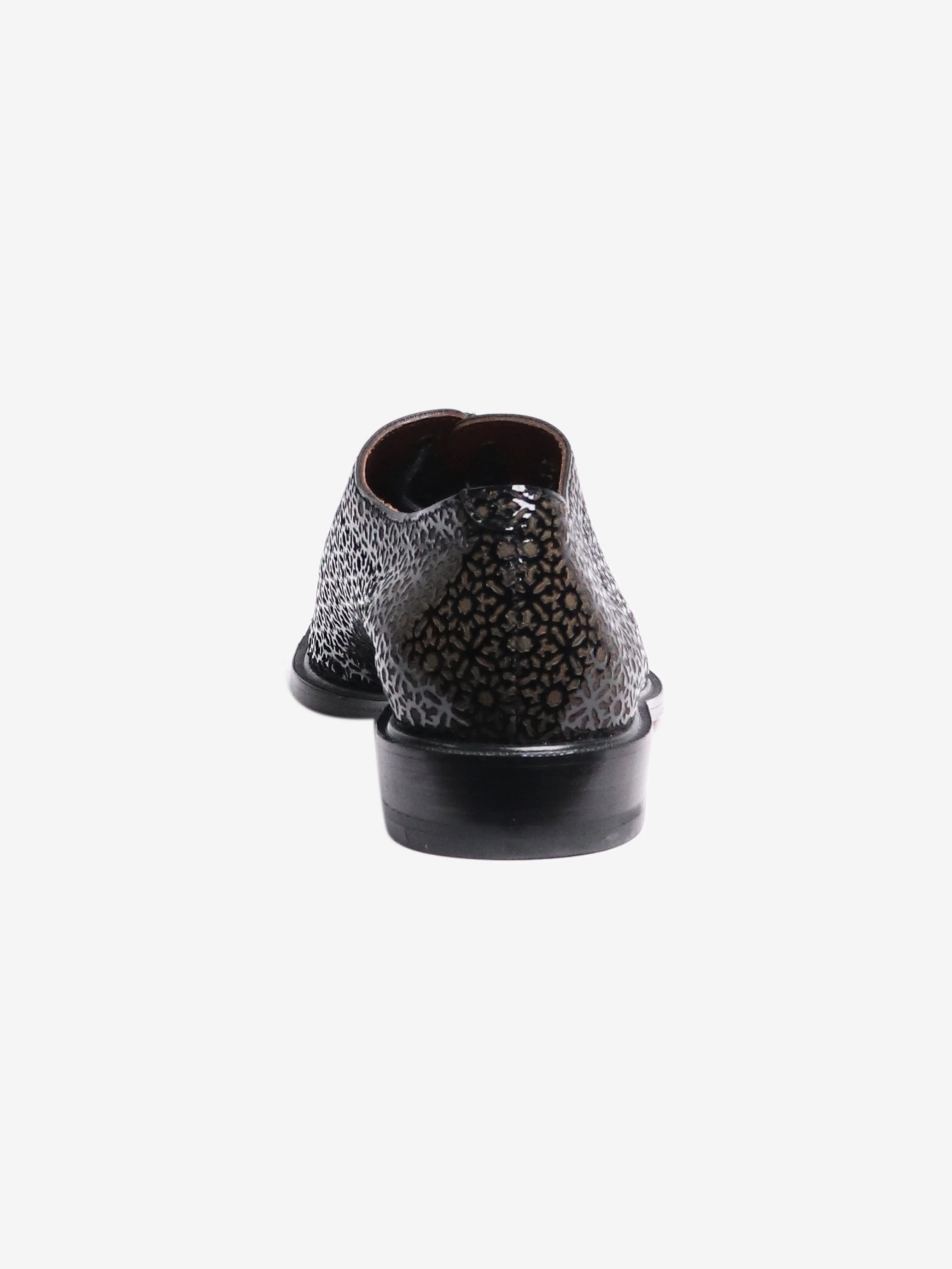 Black patent laser-cut shoes - size EU 37 - Image 3