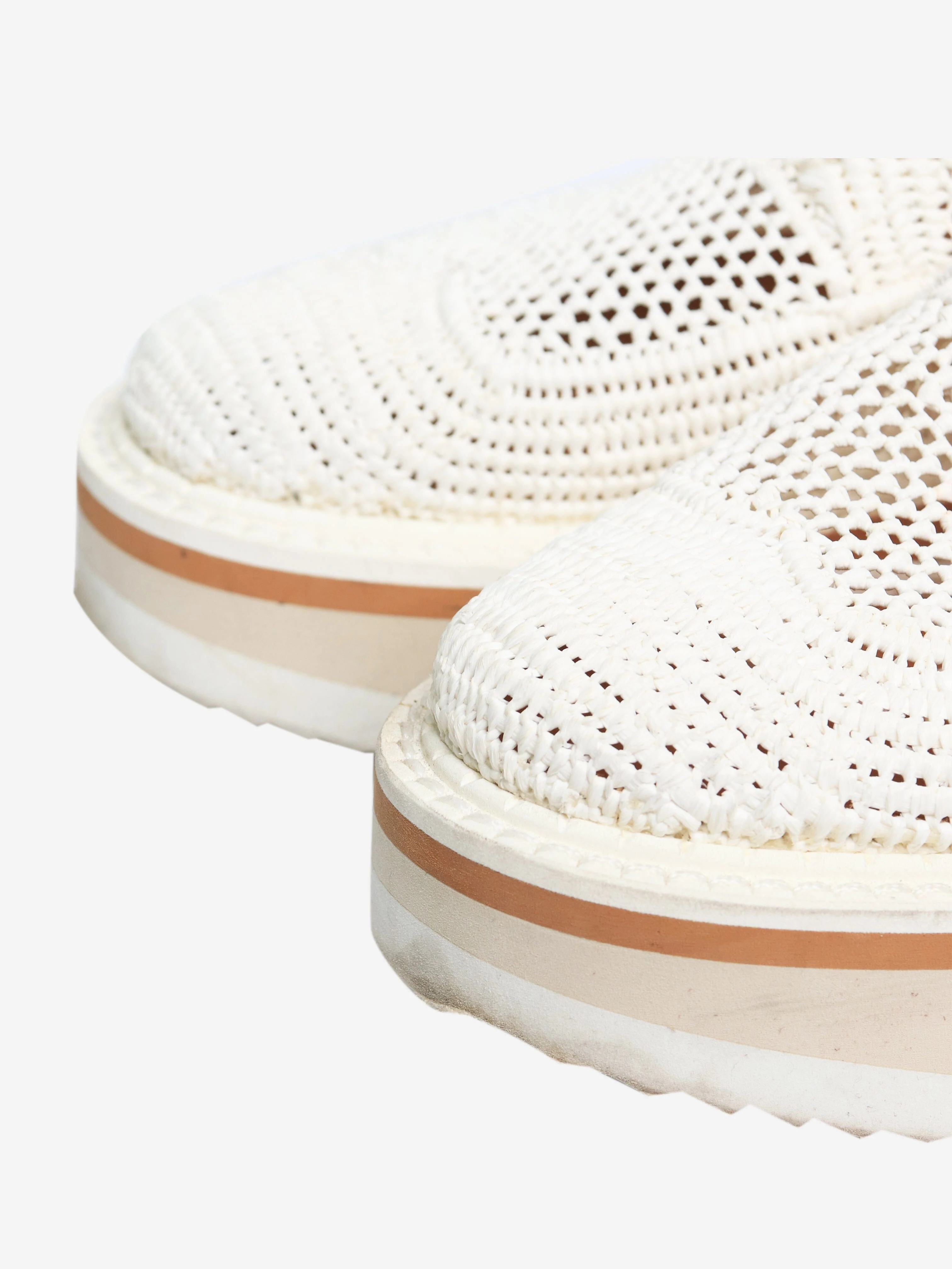 White crochet platform shoes - size EU 37 - Image 4