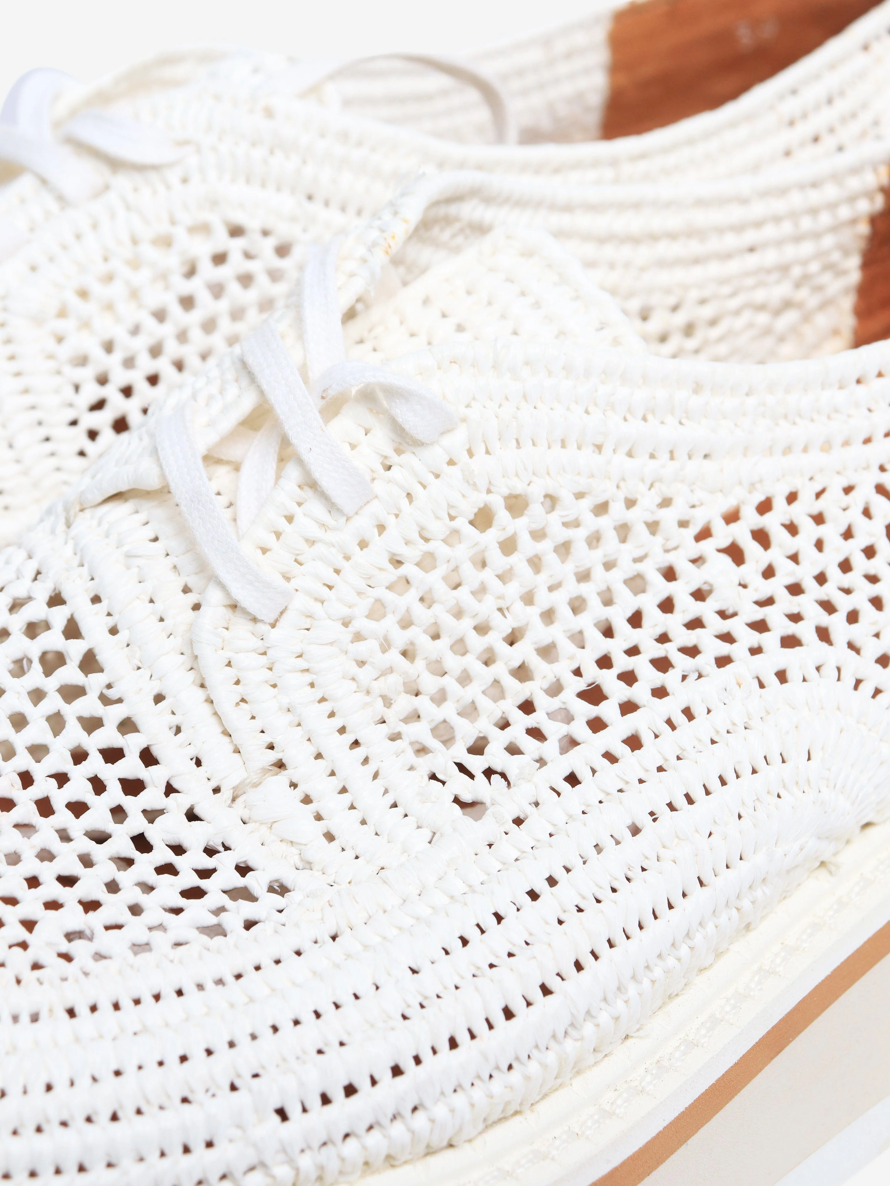 White crochet platform shoes - size EU 37 - Image 5
