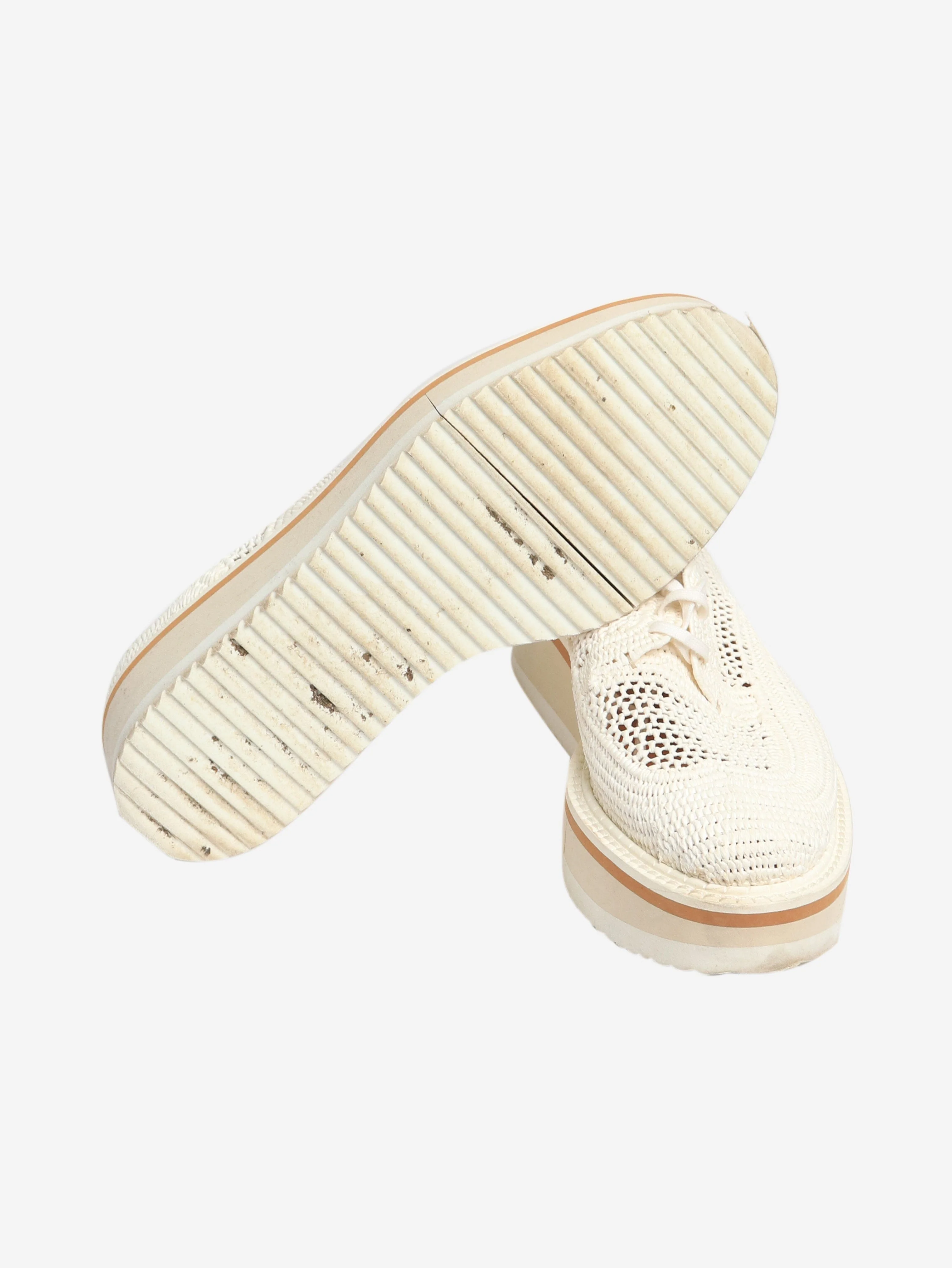 White crochet platform shoes - size EU 37 - Image 6