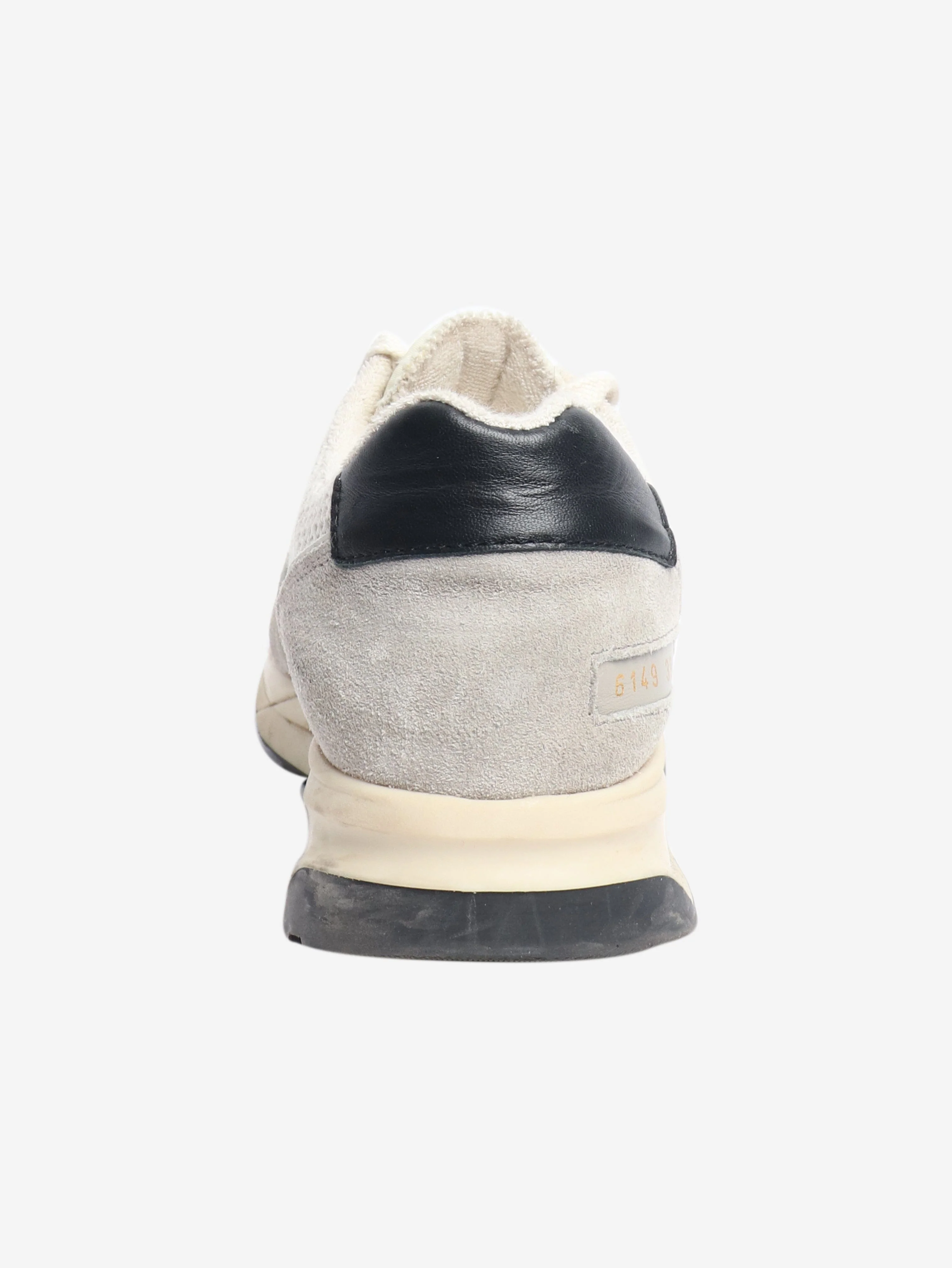 Grey suede woven trainers - size EU 39 (UK 6) - Image 4