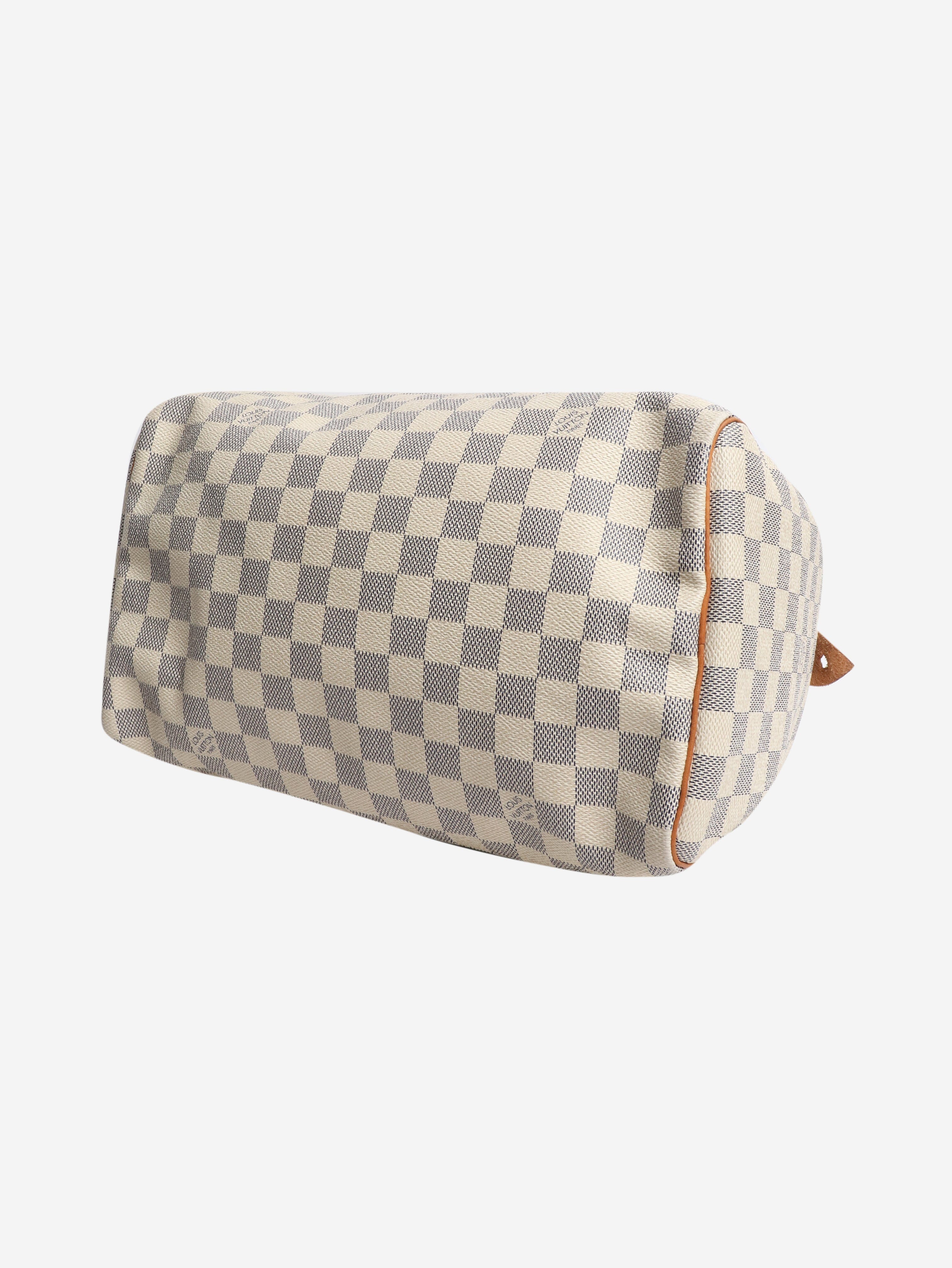 Cream 2010 Damier Azure Speedy bag - Image 4