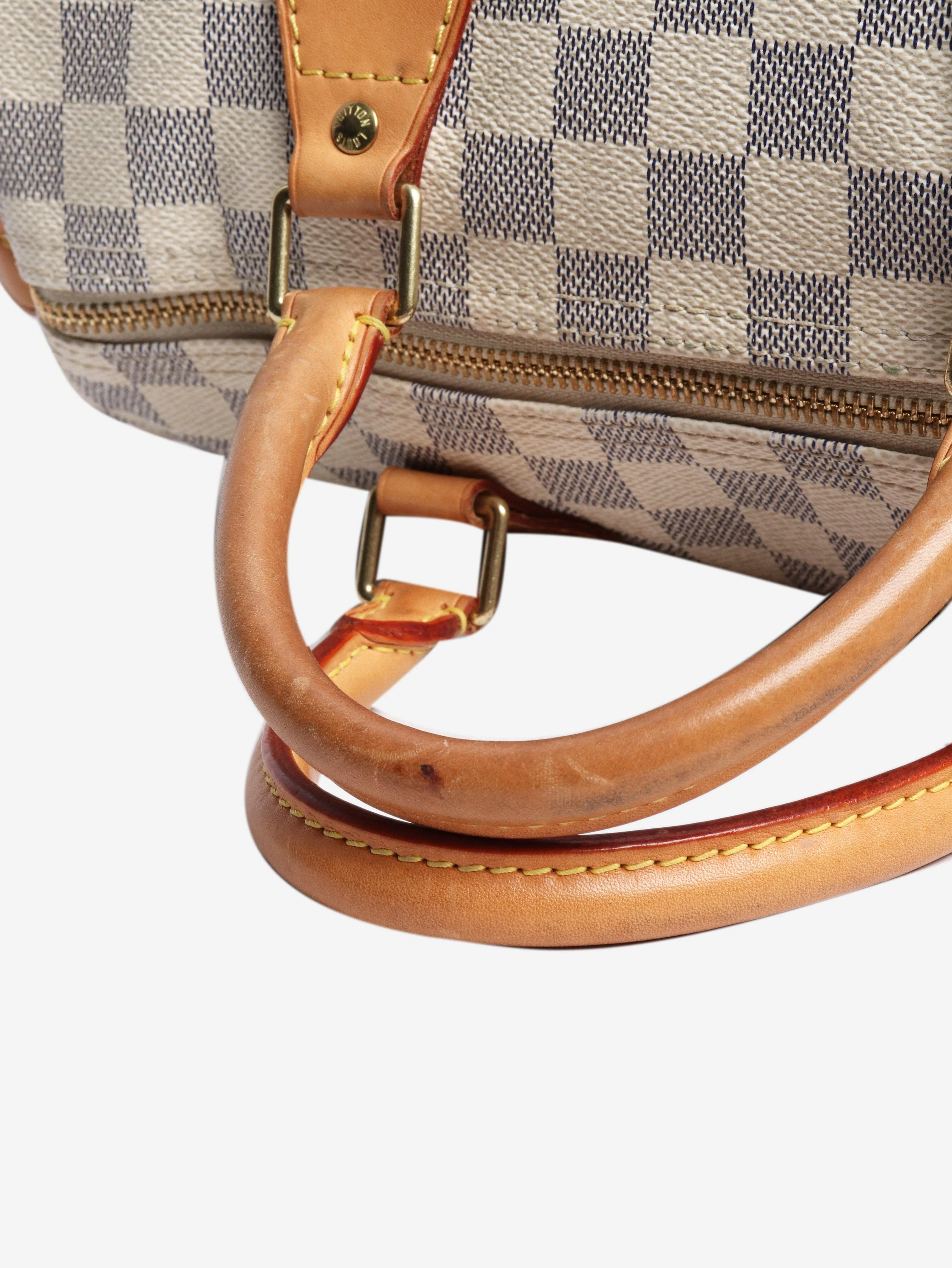 Cream 2010 Damier Azure Speedy bag - Image 5