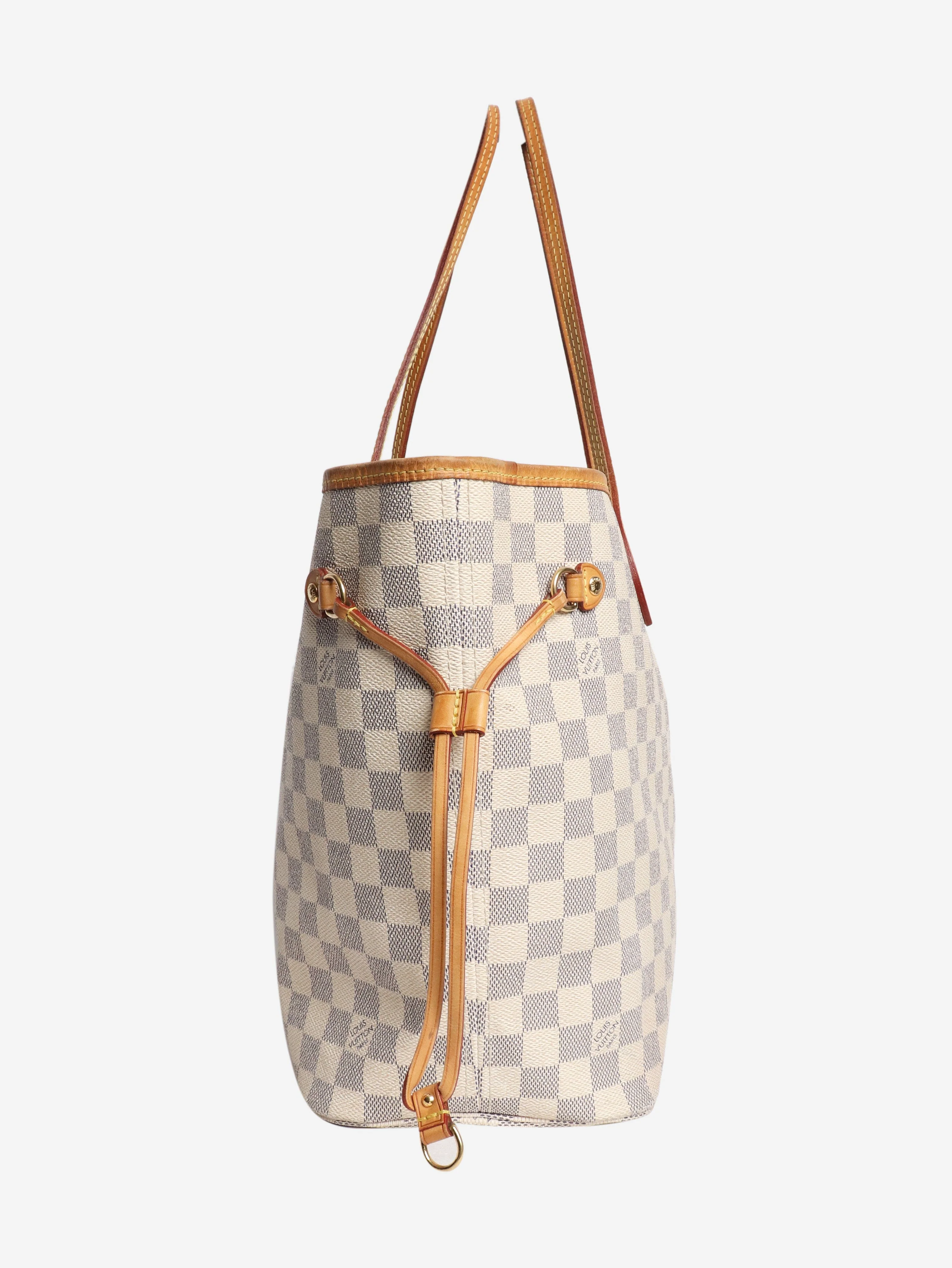 Cream 2012 Damier Azur Neverfull MM tote - Image 2