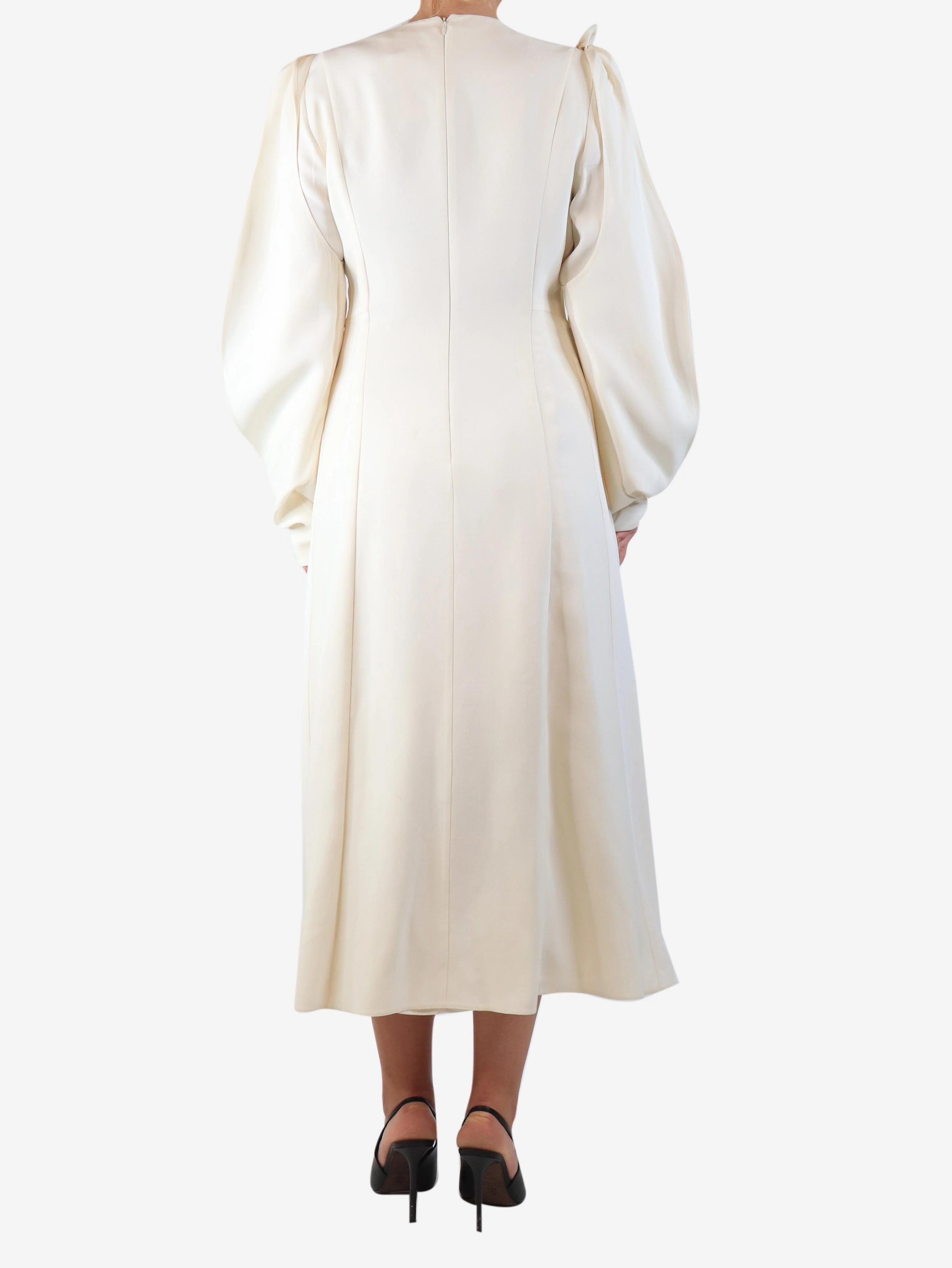 Cream Carlotta cape gown - size - Image 2