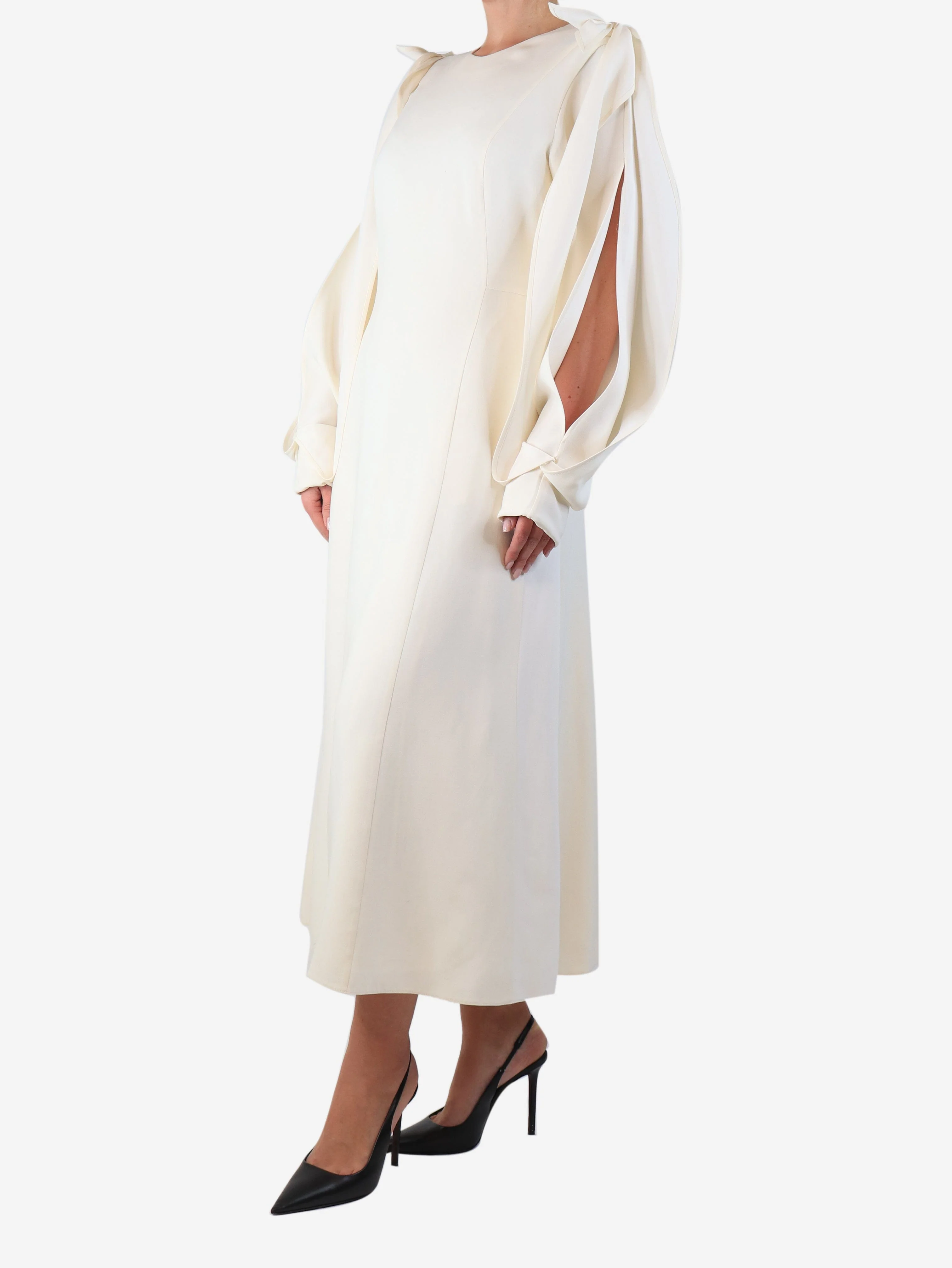 Cream Carlotta cape gown - size - Image 3