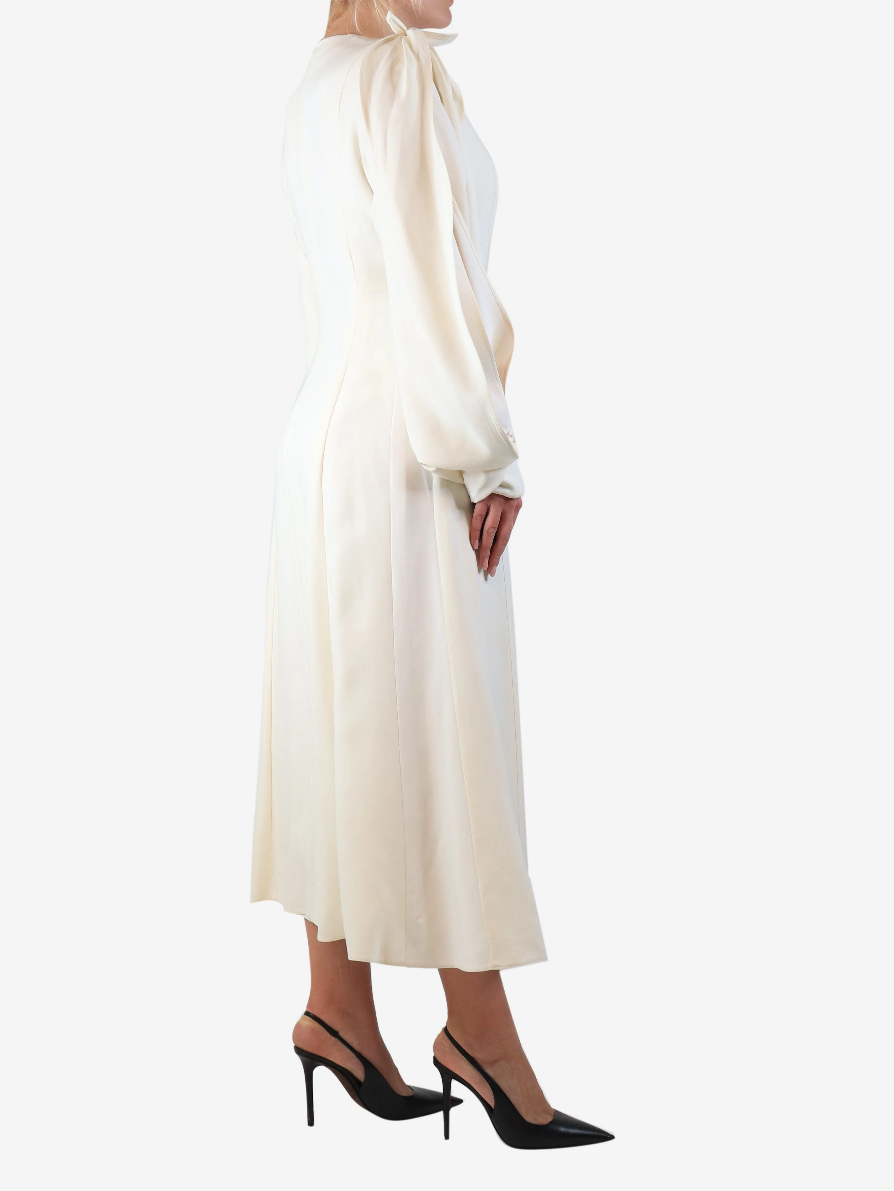 Cream Carlotta cape gown - size - Image 4