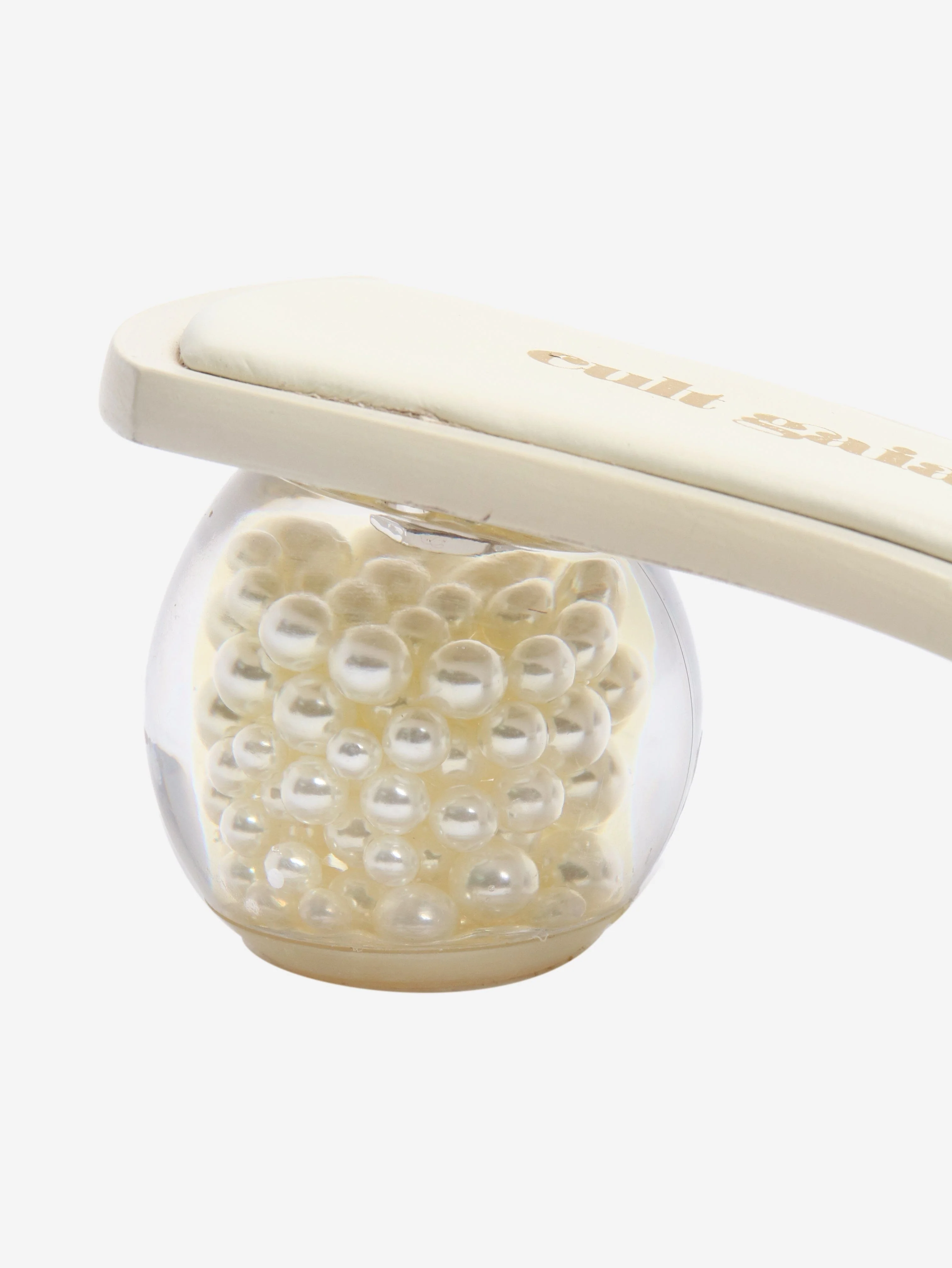 Cream slides with pearl detail - size EU 36 (UK 3) - Image 4