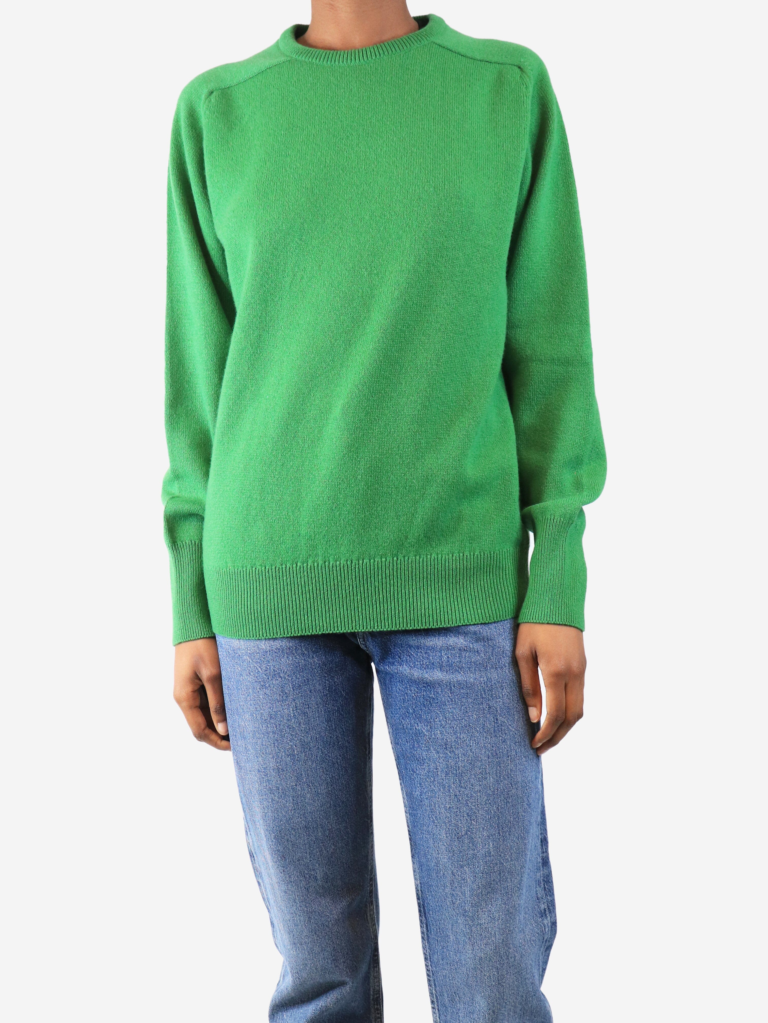 Green cashmere jumper - size XS