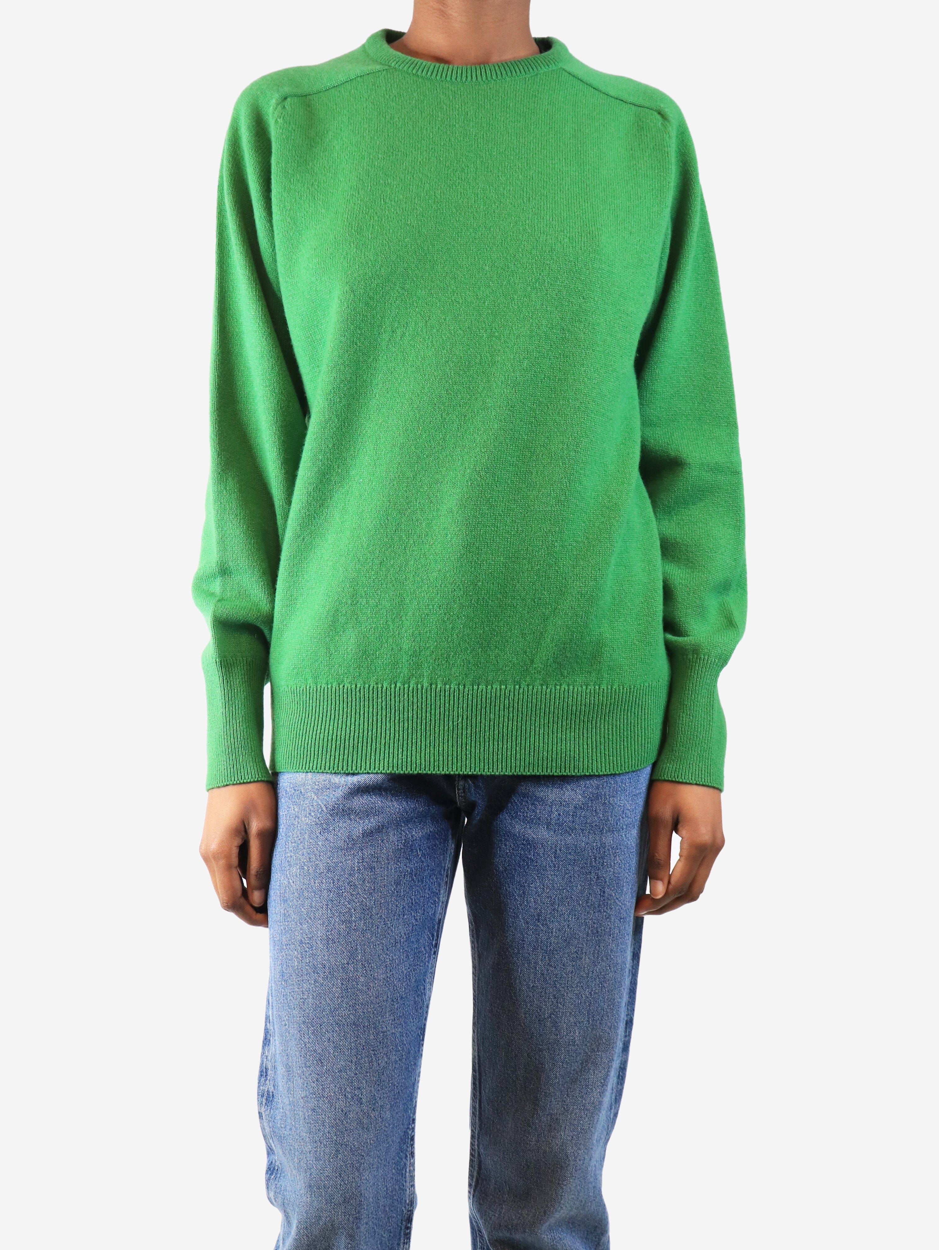 Green cashmere jumper - size XS - Image 3
