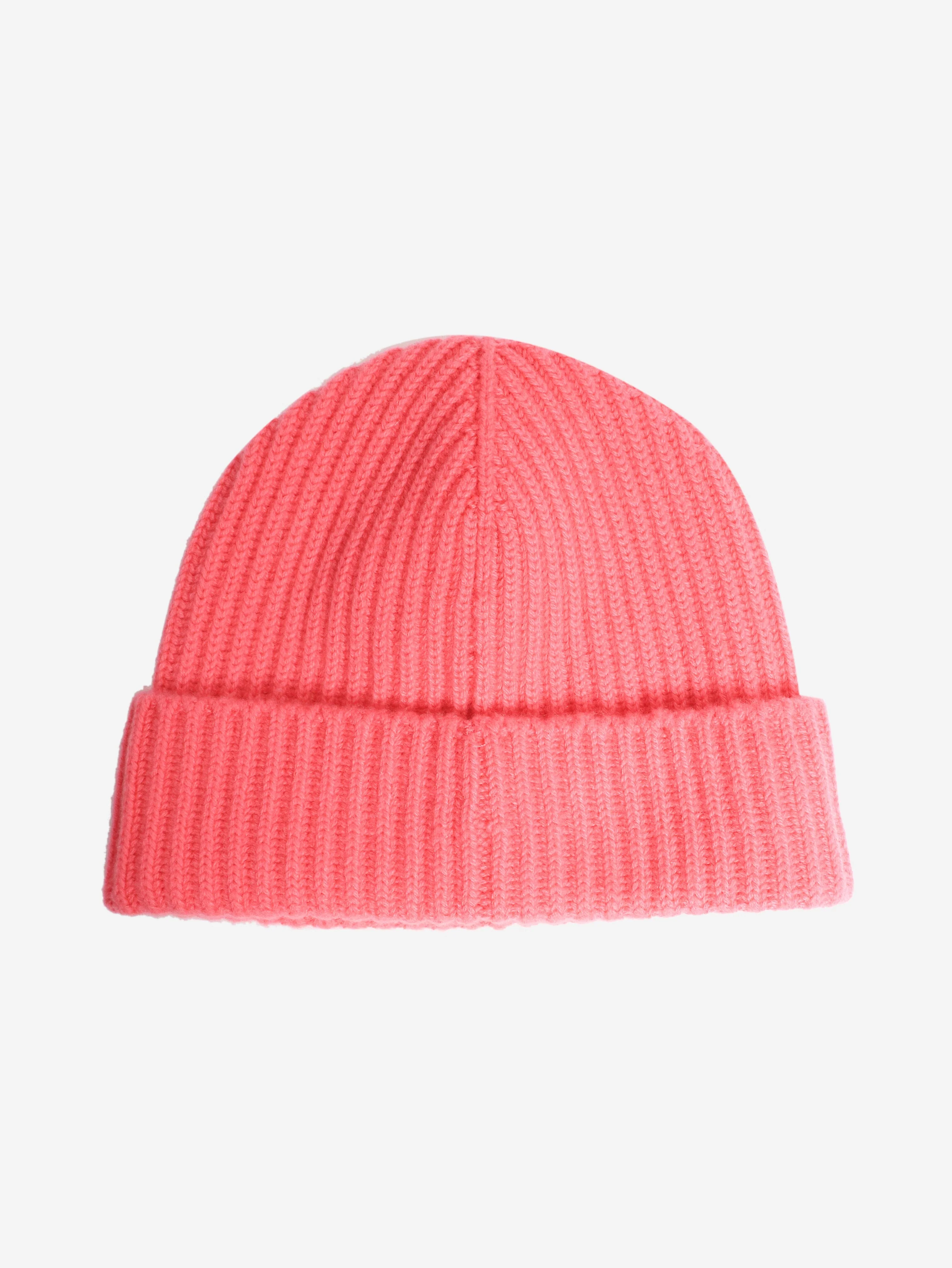 Pink ribbed cuff beanie - Image 2