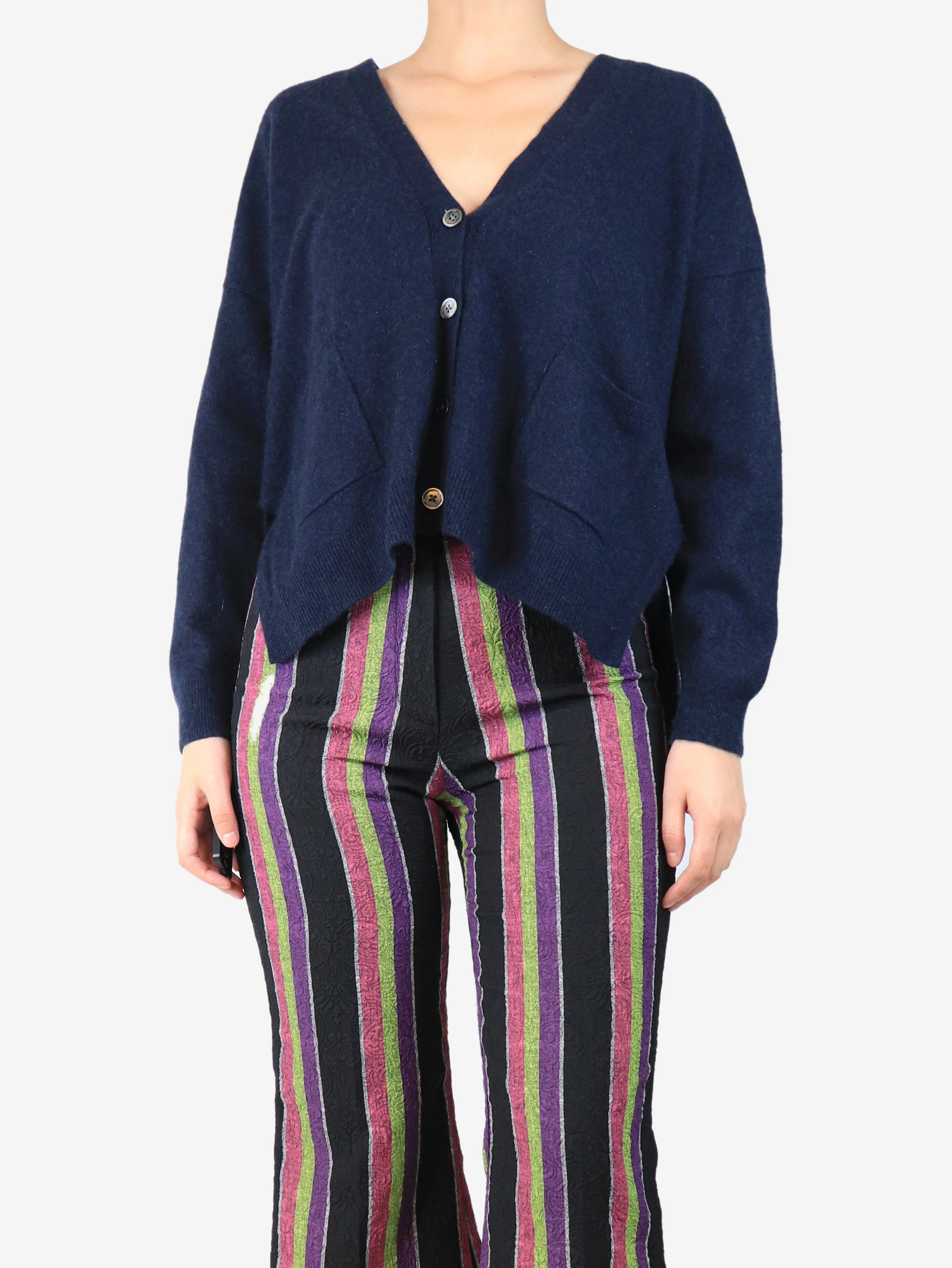 Navy blue cardigan - size M - Image 3