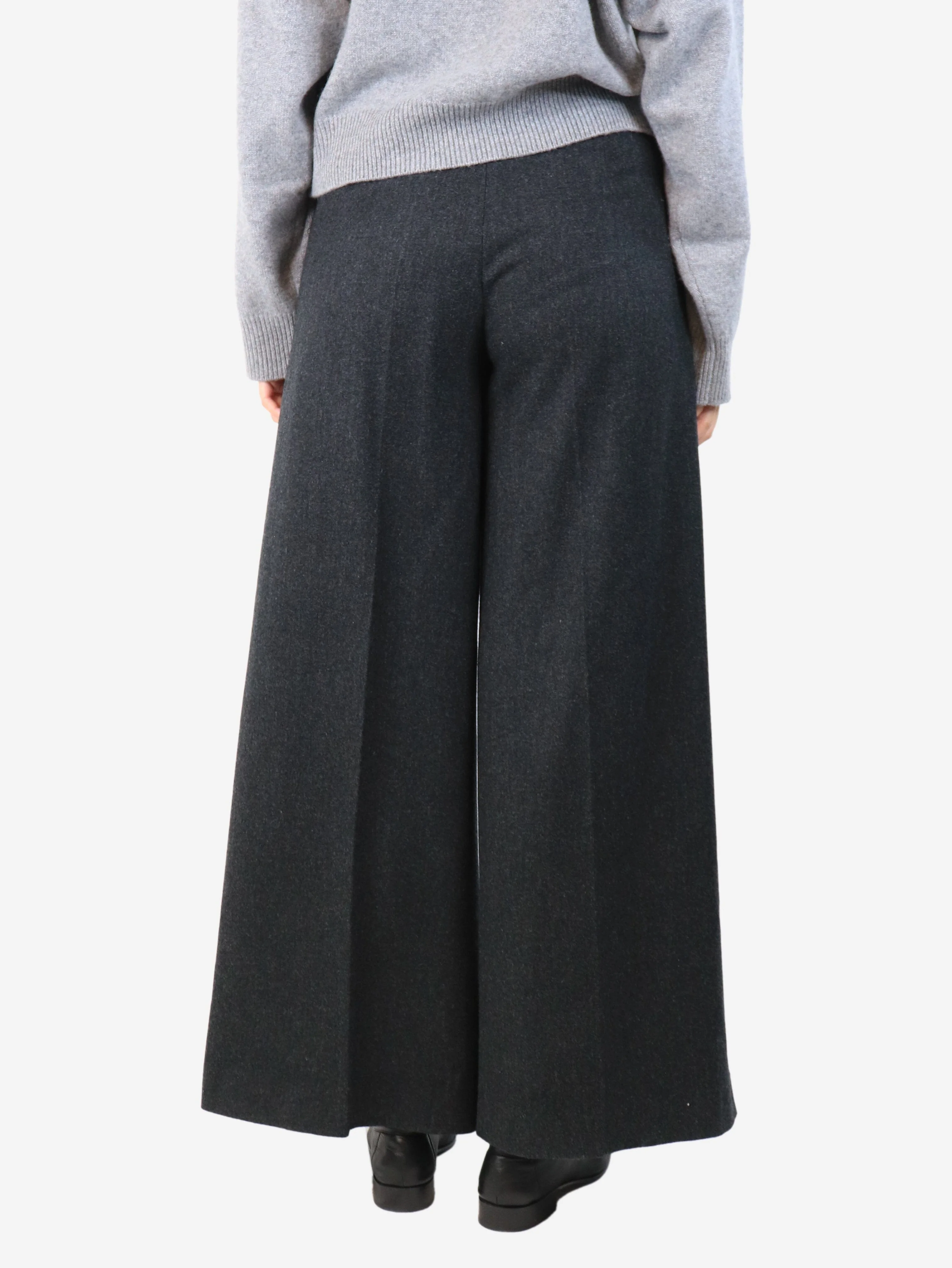 Dark grey double layered trousers - size UK 10 - Image 3