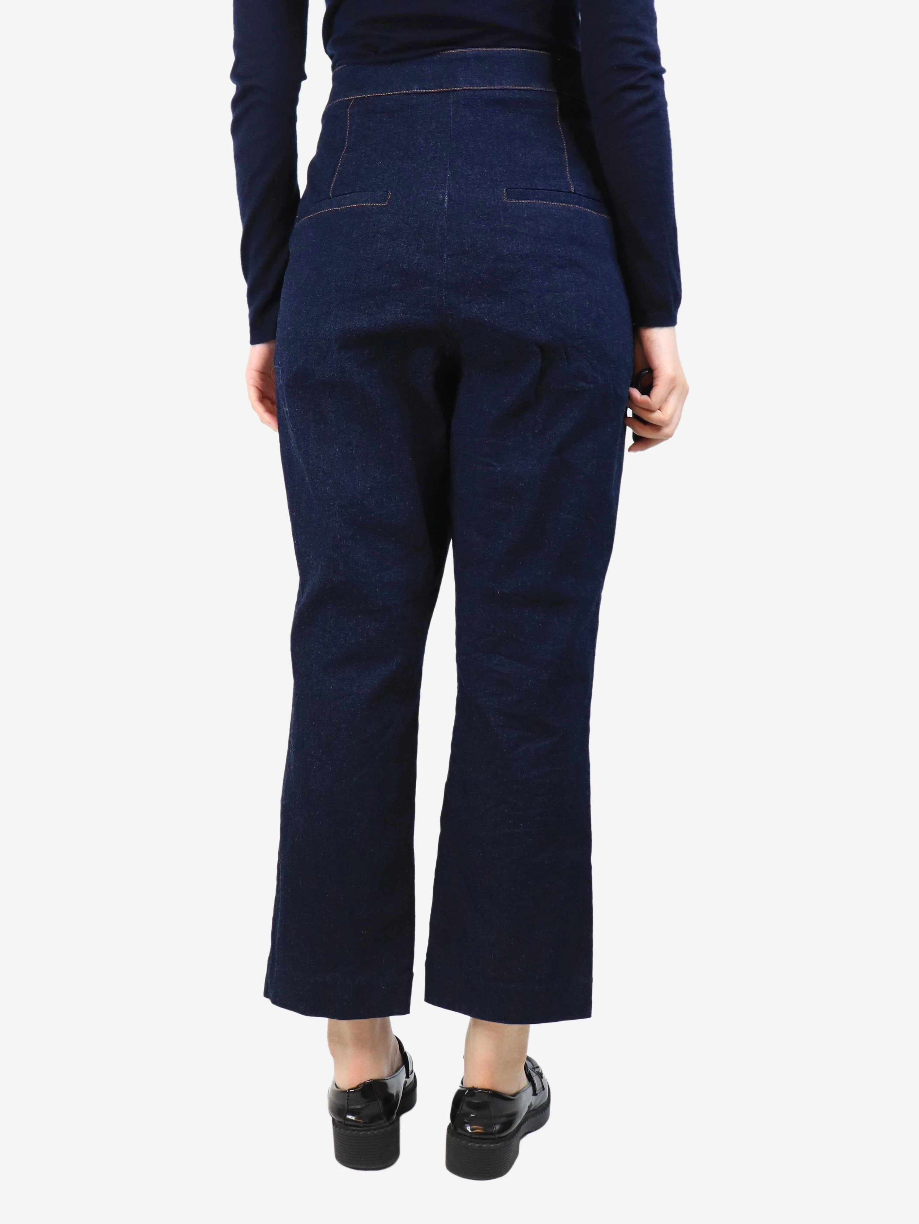 Dark-wash denim jeans - size UK 16 - Image 3
