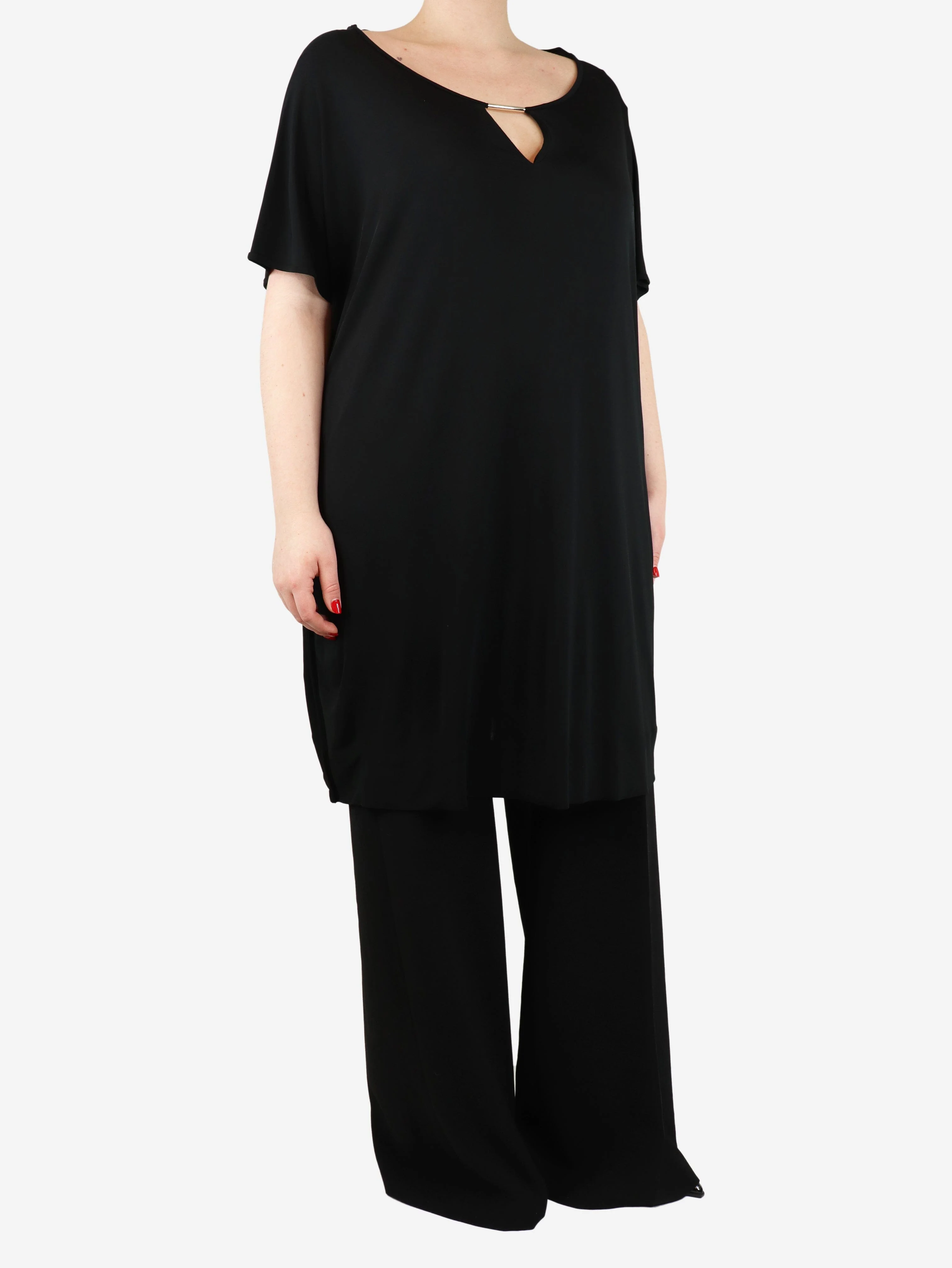 Black mini slip dress - size M - Image 3